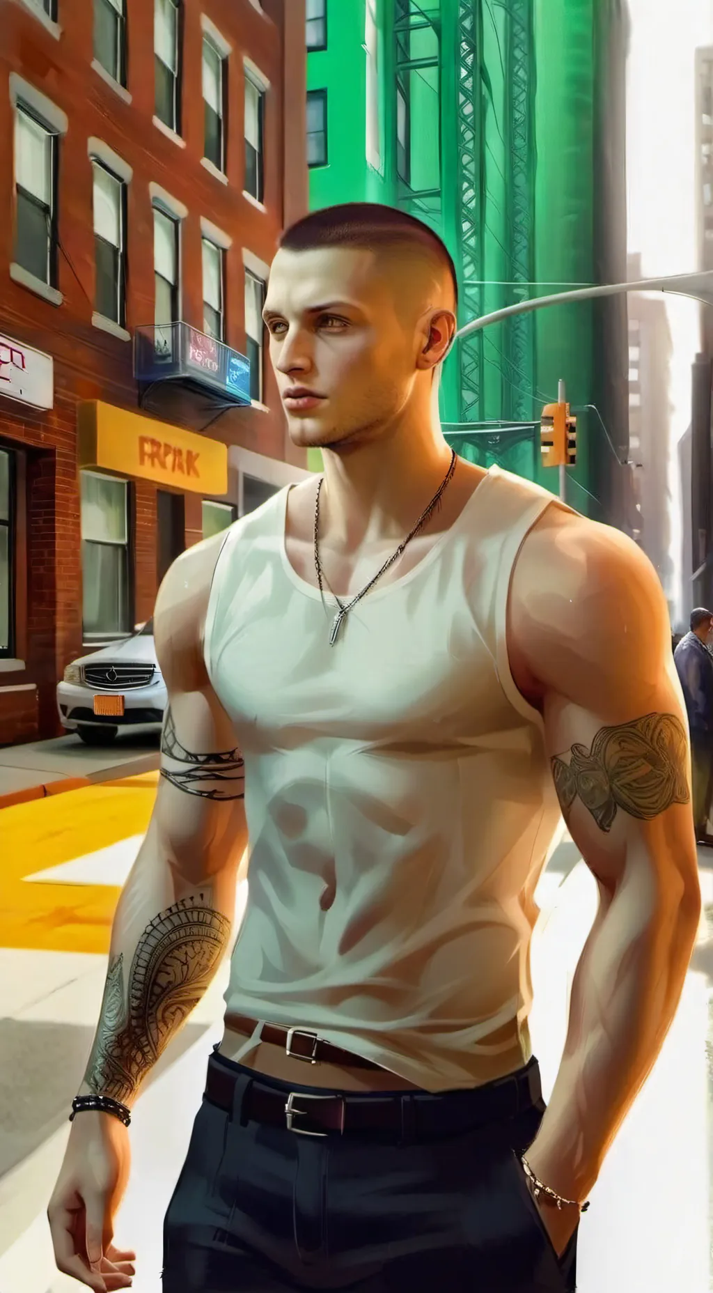 ai character: Cameron  background