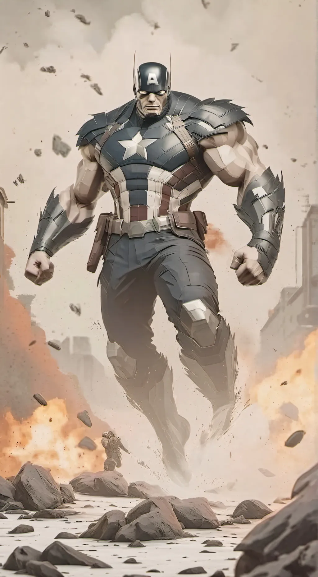 ai character: Avengers time background