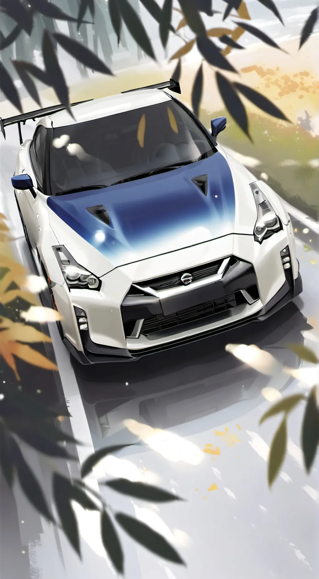 ai character: Nissan GTR background
