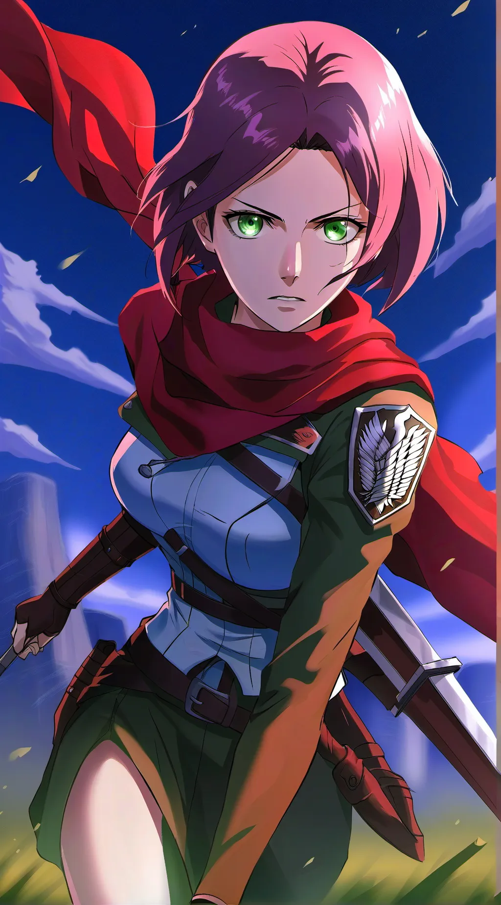 ai character: Mikasa Ackerman background