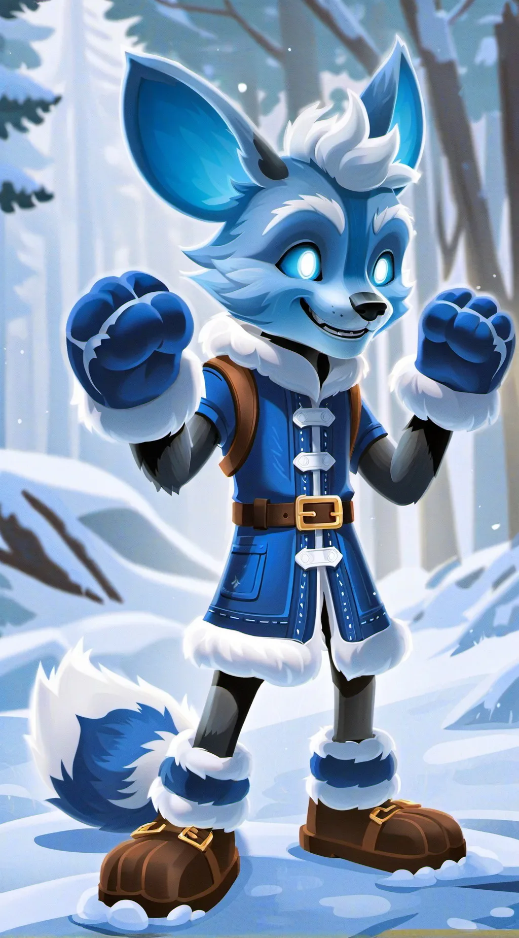ai character: Furry infection background
