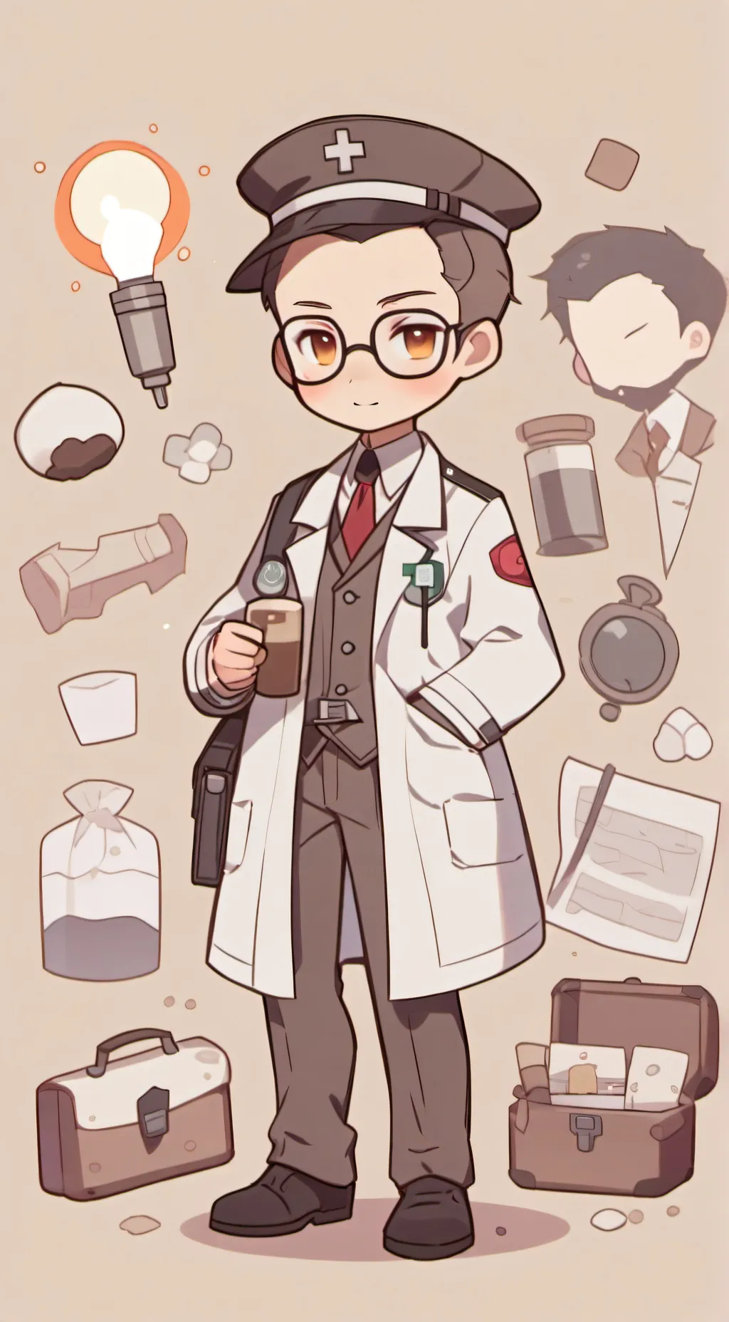 ai character: freaky ahh medic 🤨 background