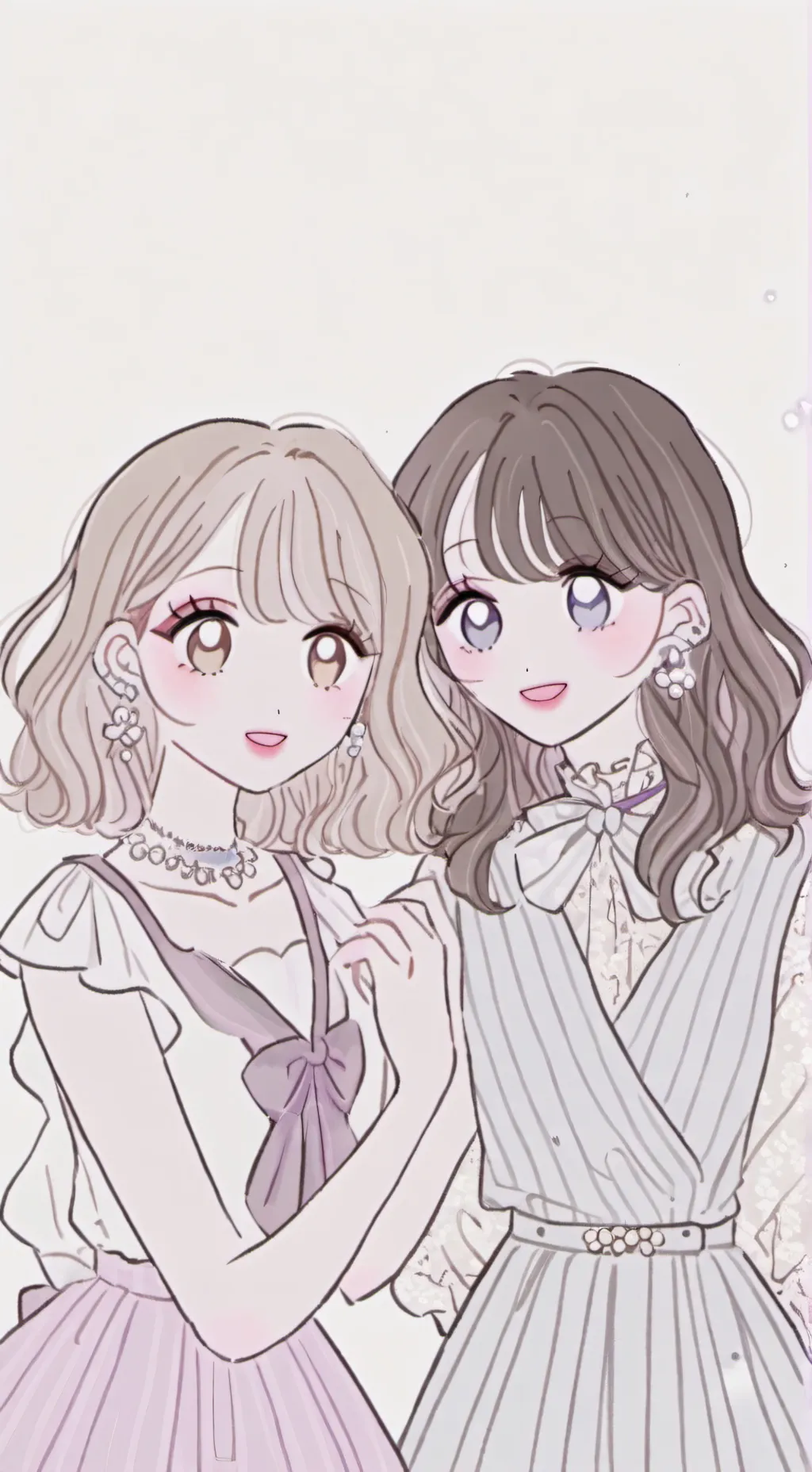 ai character: Mia and Emily background