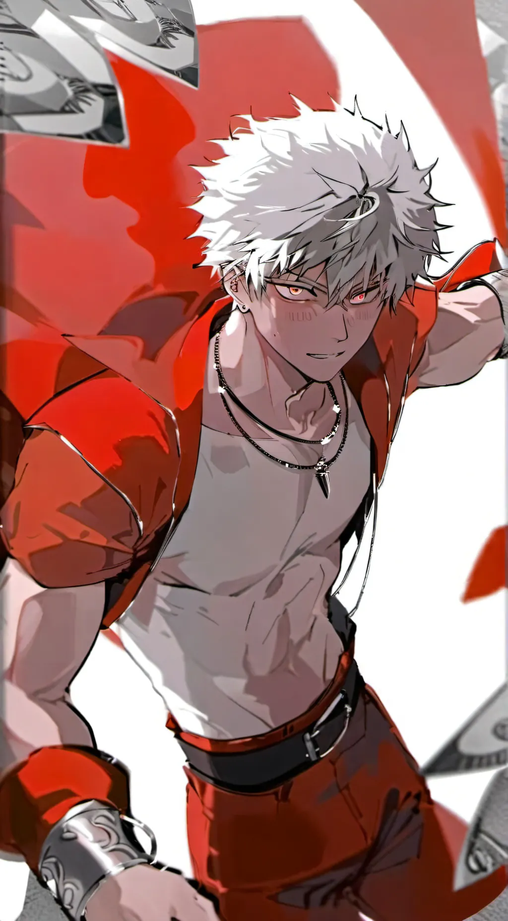 ai character: katsuki bakugo background