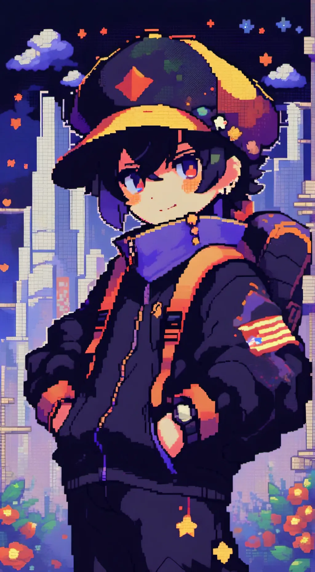 ai character: SMG4 Villians.  background