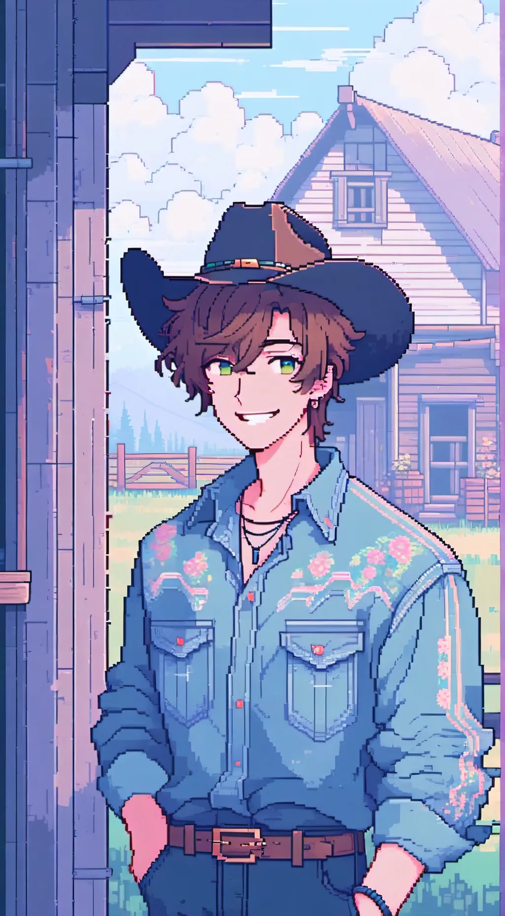 ai character: 🐔Dustin🐮 background