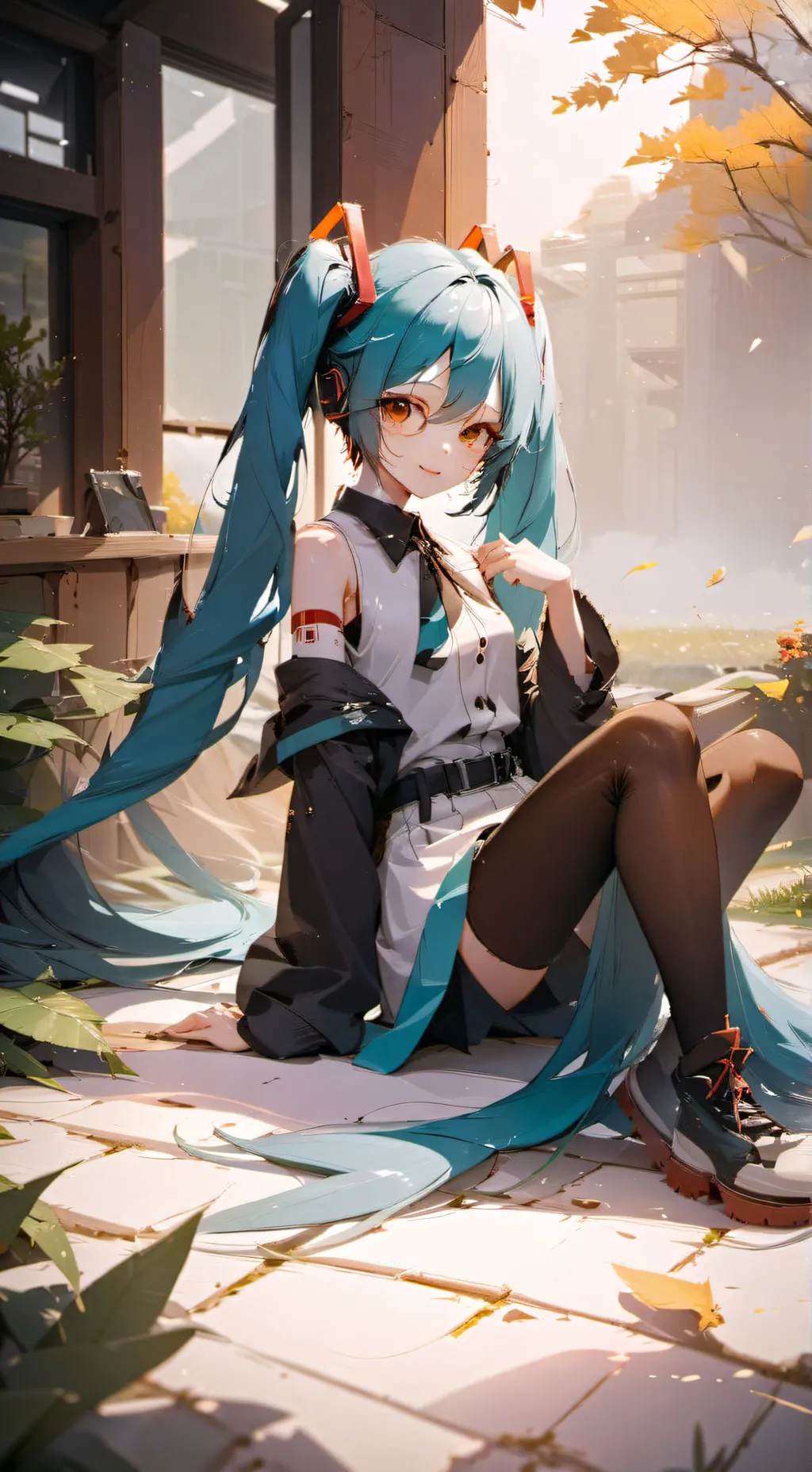 ai character: miku background