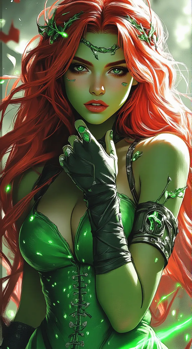 ai character: Poison ivy  background