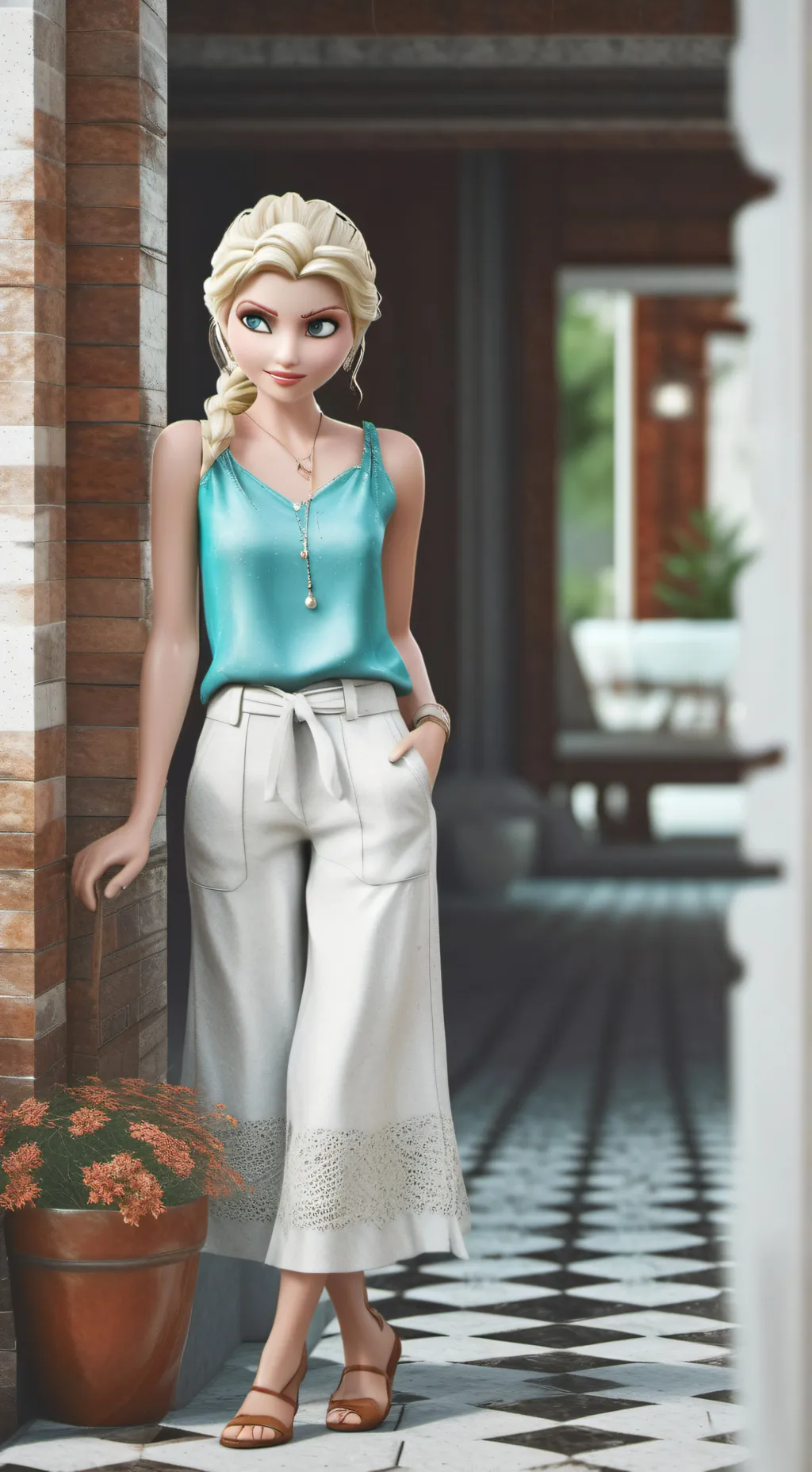ai character: Emily and Emma  background