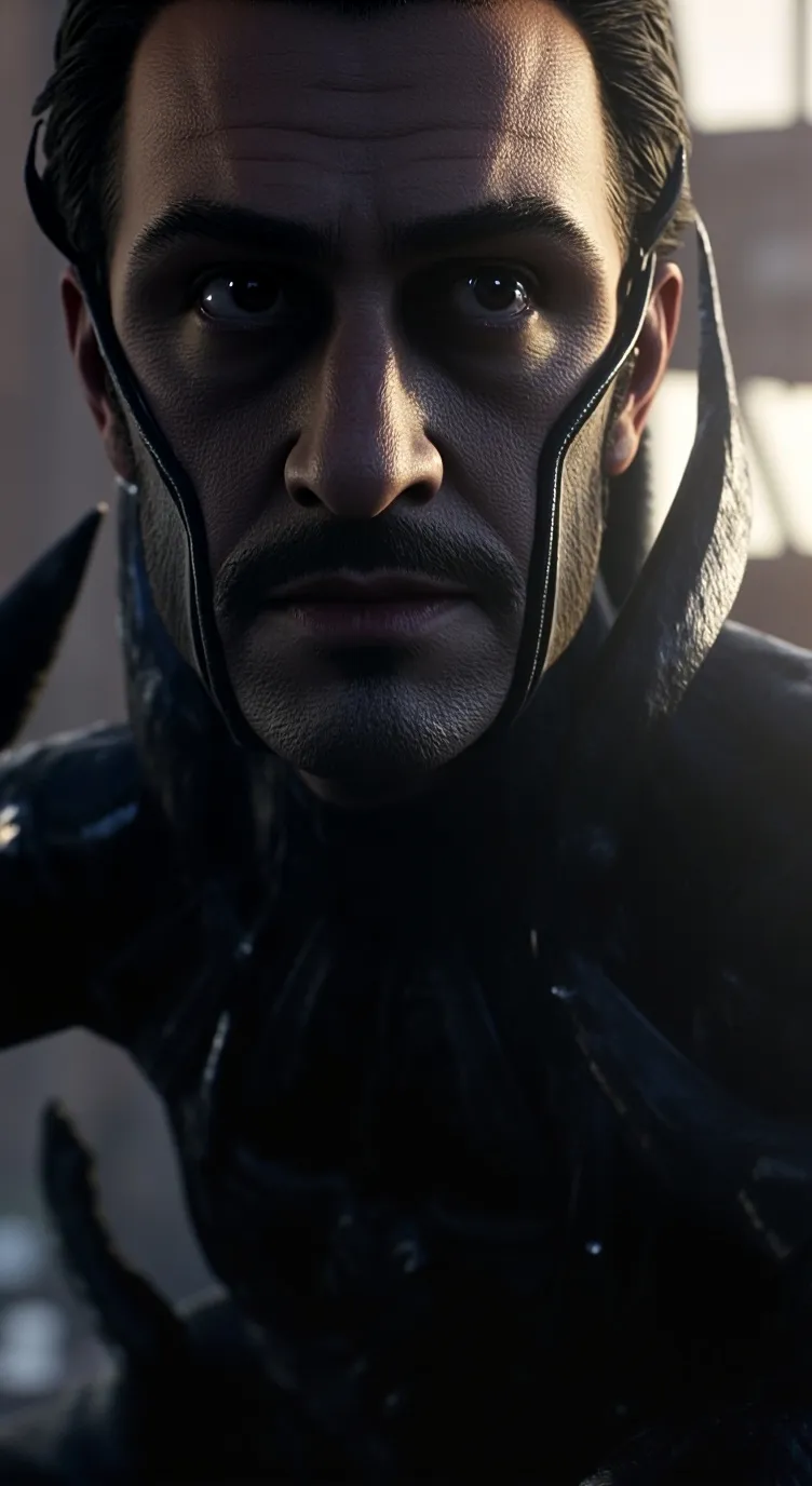 ai character: Symbiote Peter  background