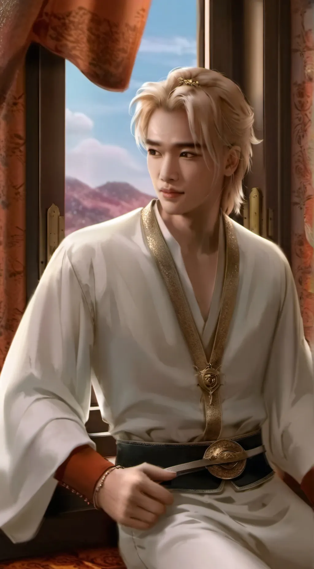 ai character: Hyunjin ☆ background