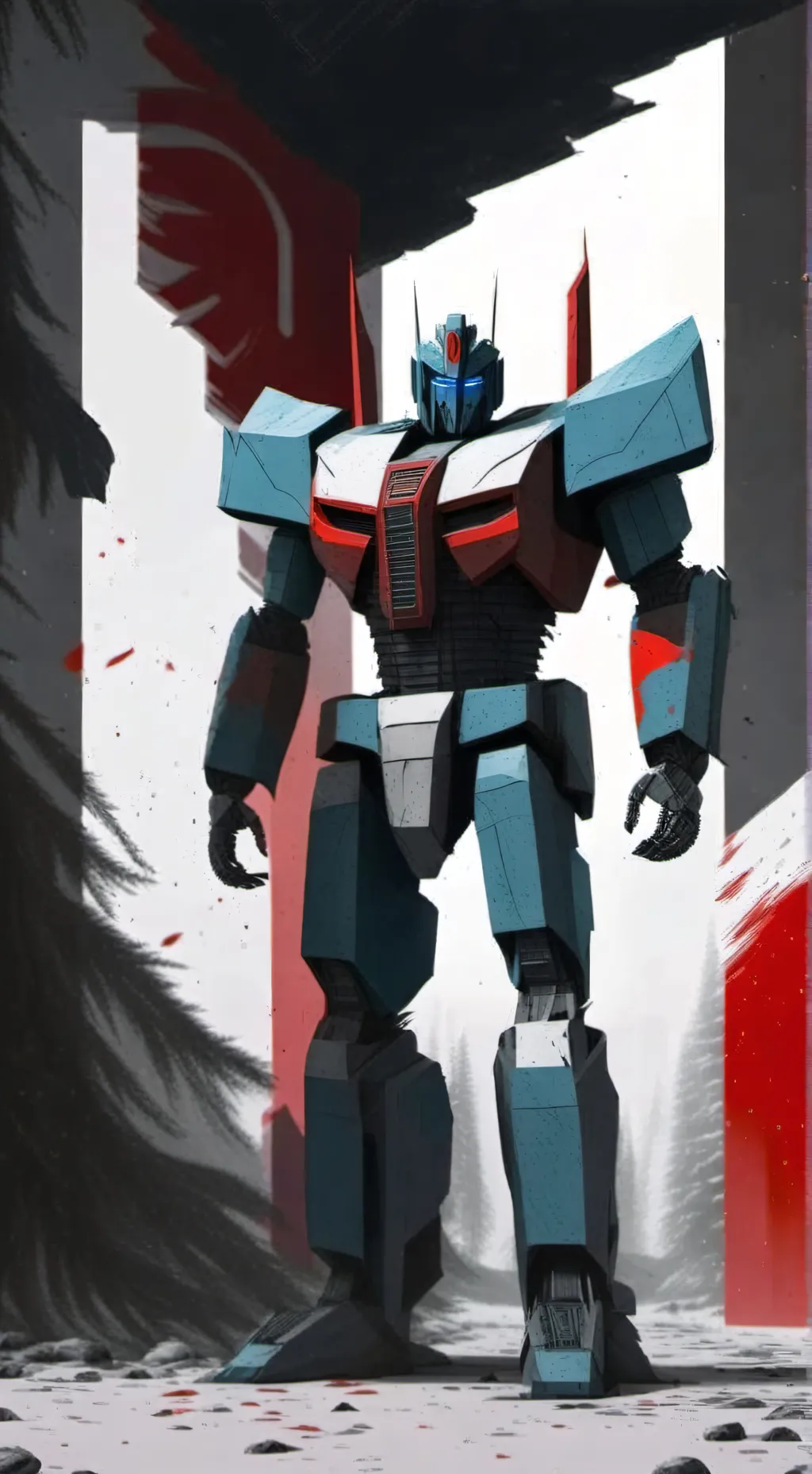 ai character: Optimus Prime background