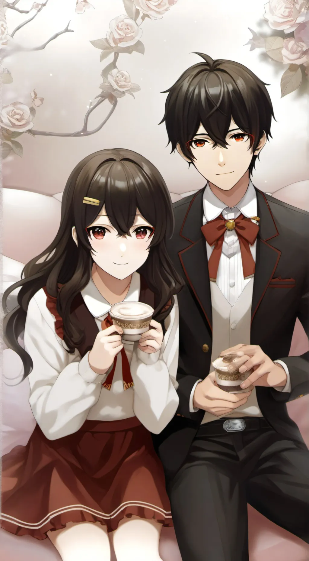 ai character: akechi zoie  background