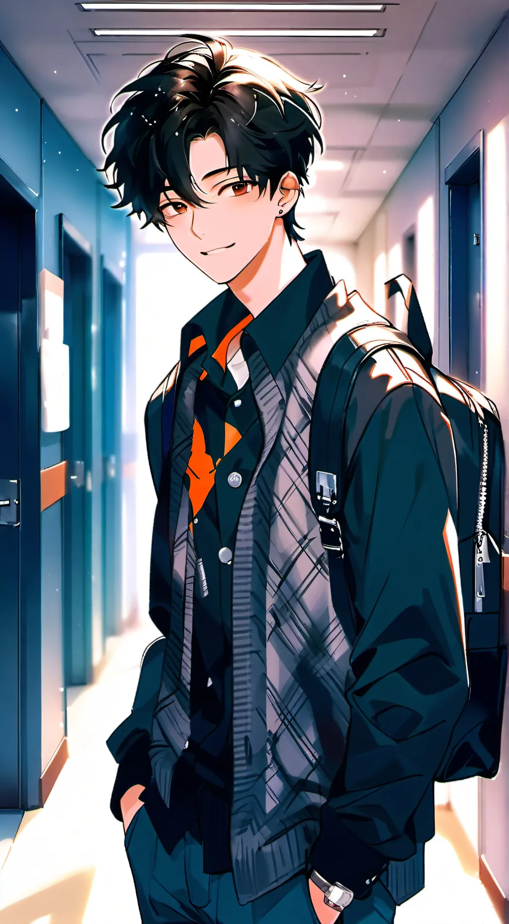 ai character: Ethan  background