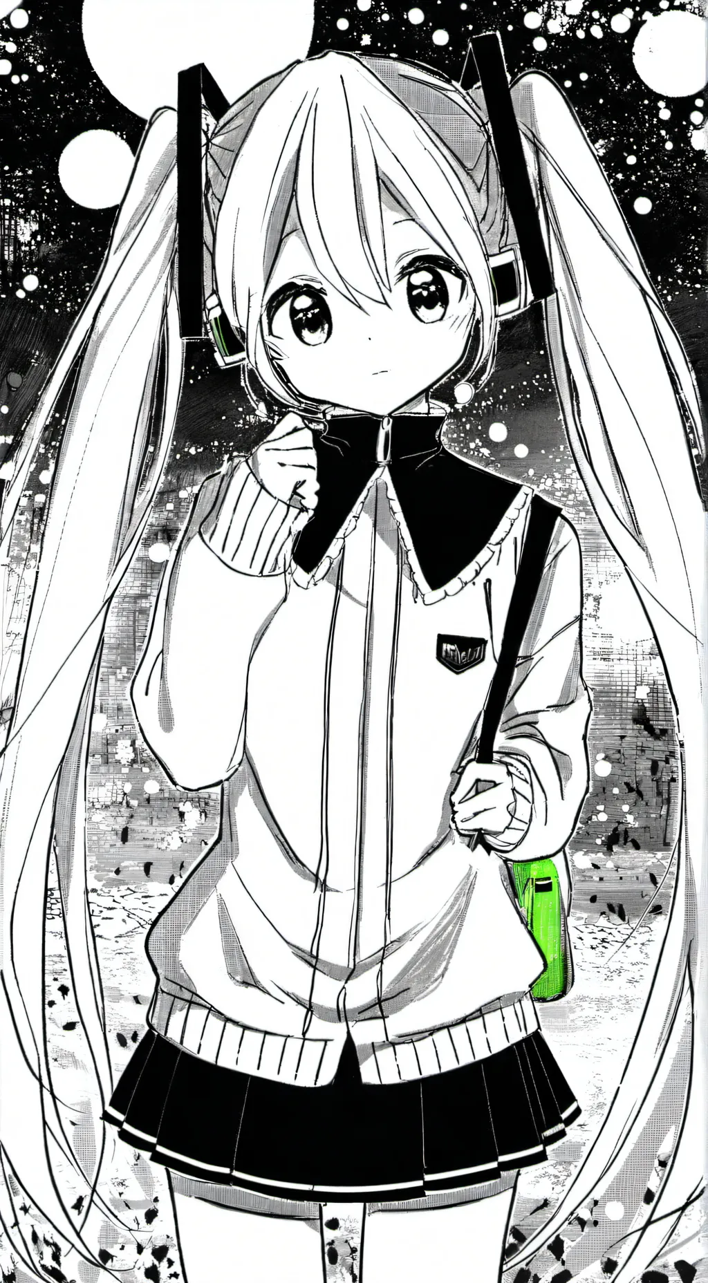 ai character: Miku background