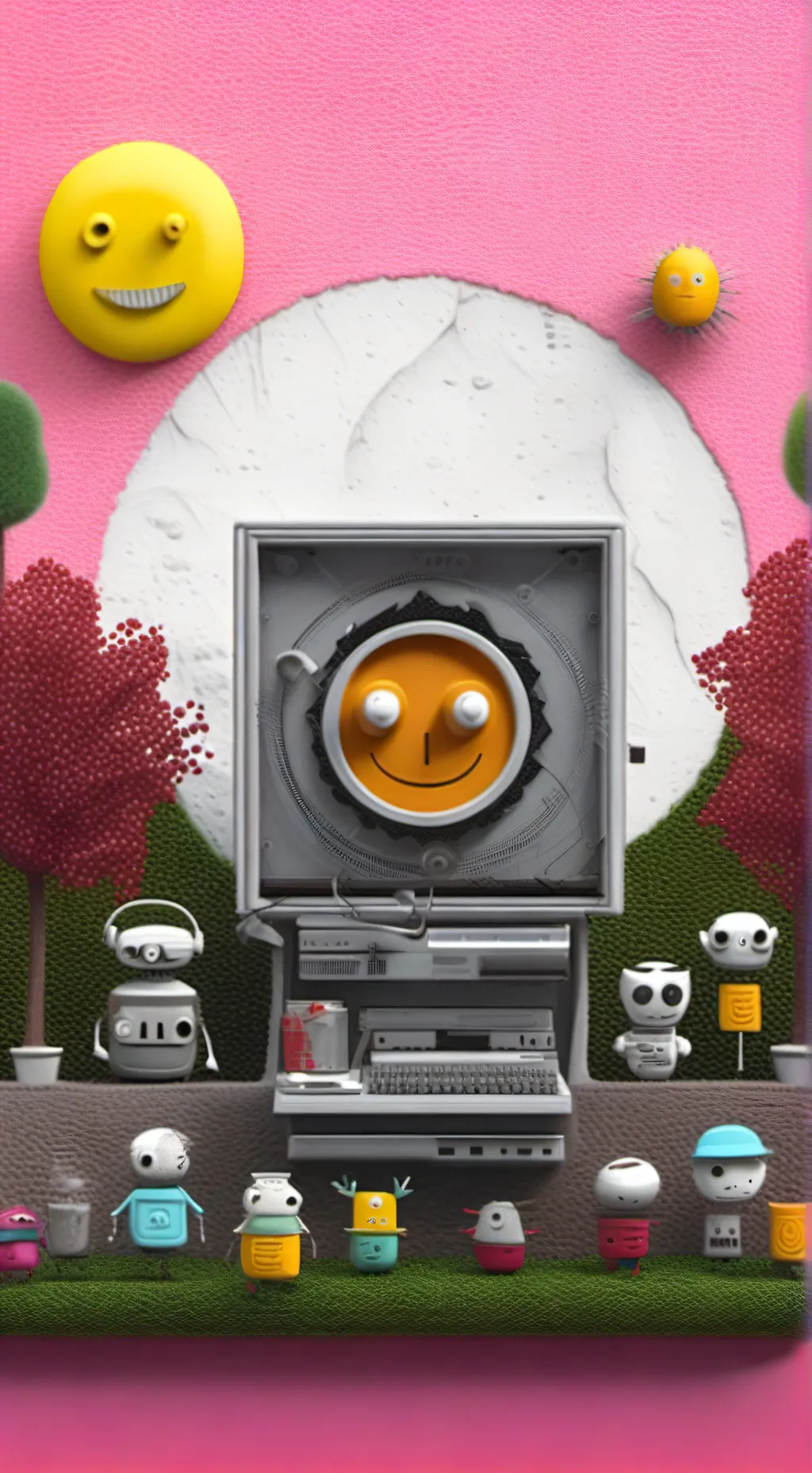 ai character: sky x raddy background