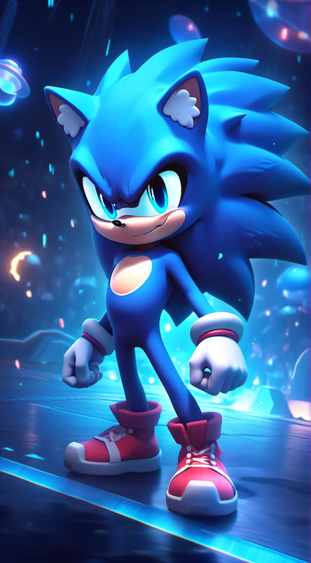ai character: Sonic hates you background