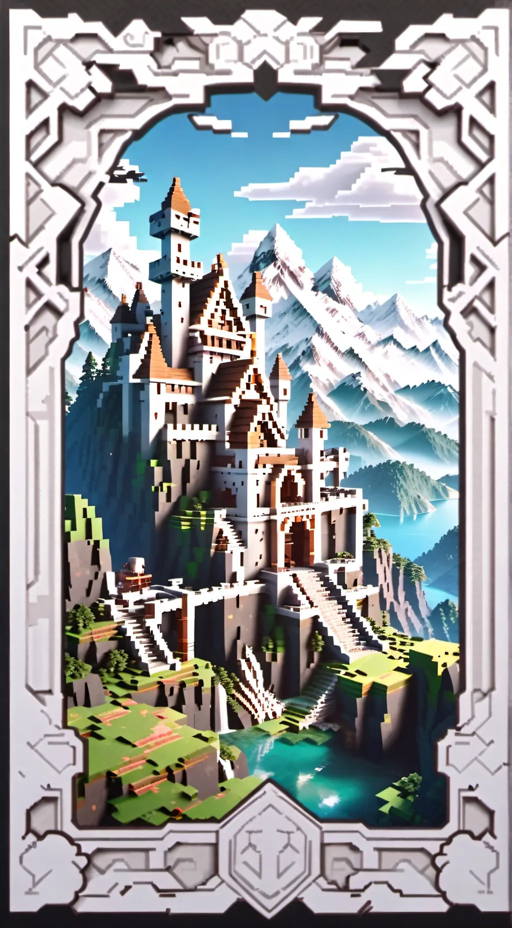 ai character: Minecraft gang background