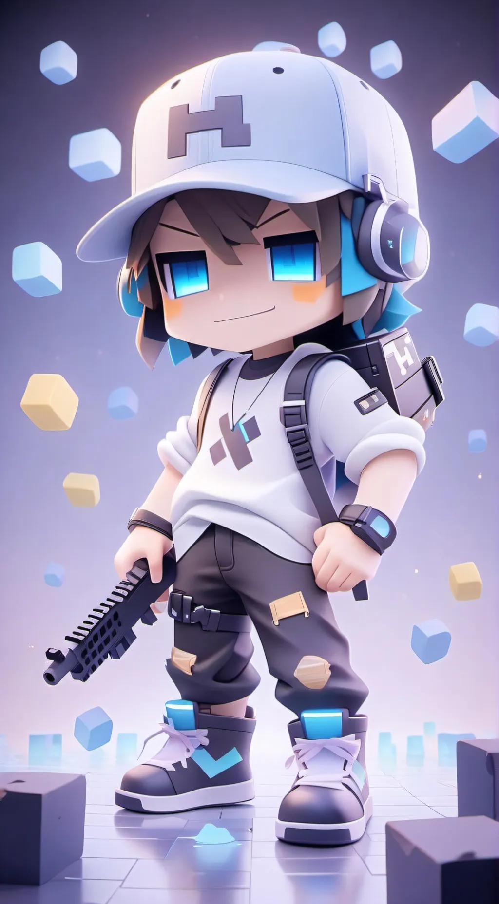 ai character: AsherGaming background