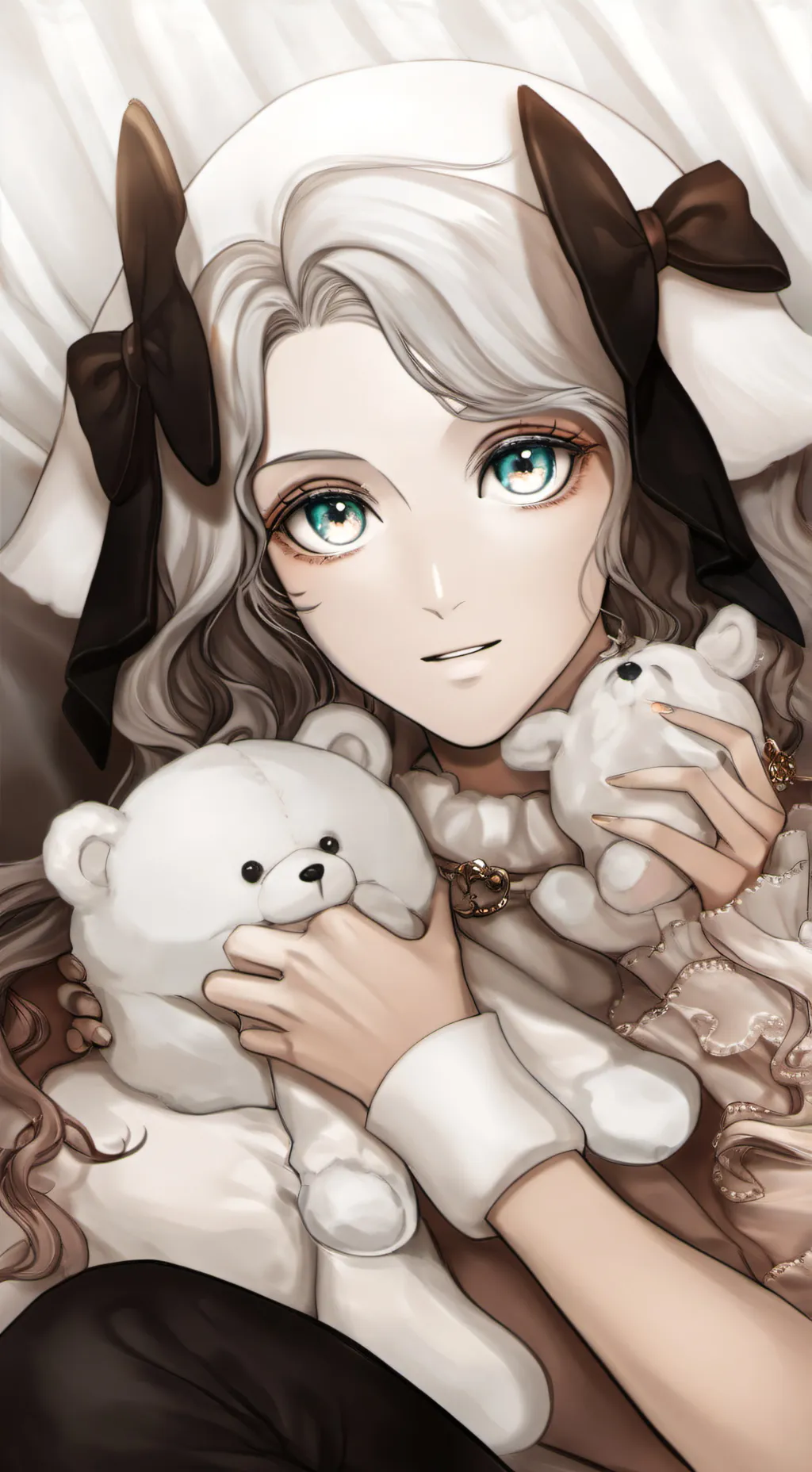 ai character: Hola qué haces?  background