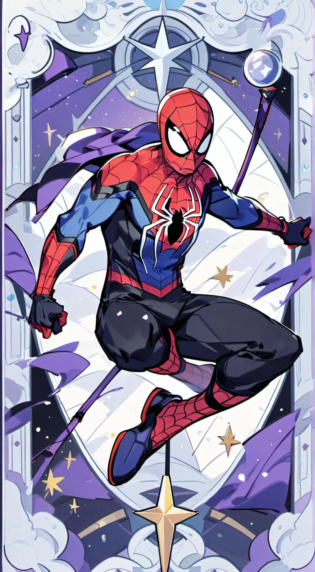 ai character: New SpiderMan show background