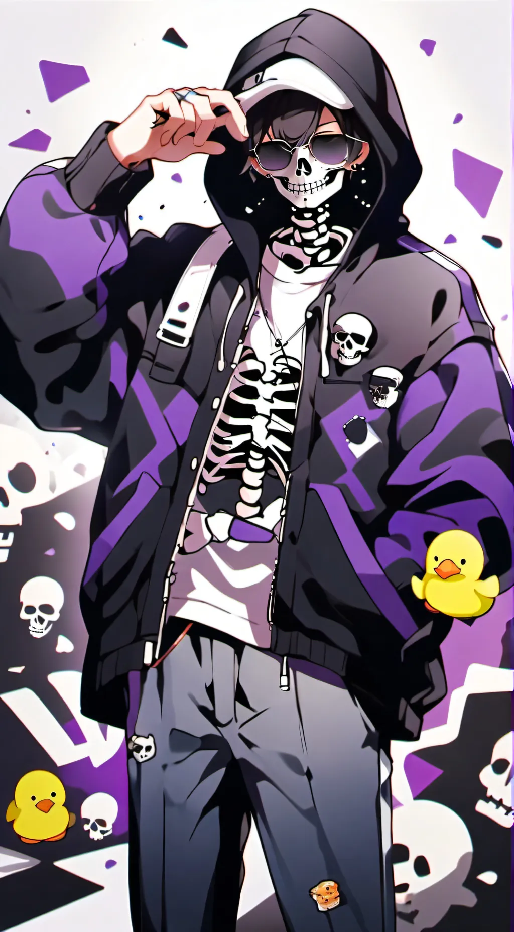 ai character: EPIC! Sans background