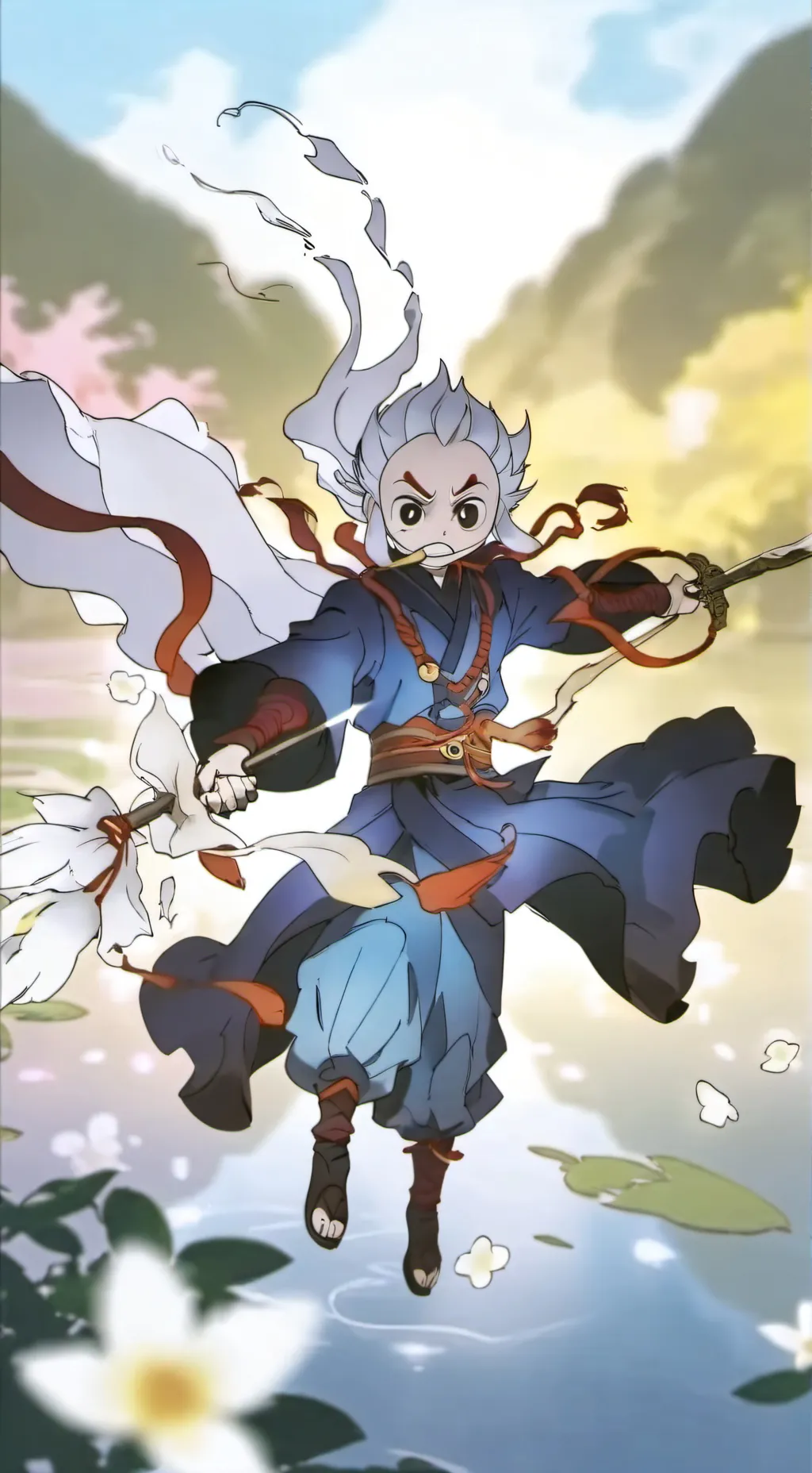 ai character: dandy sprout and u background