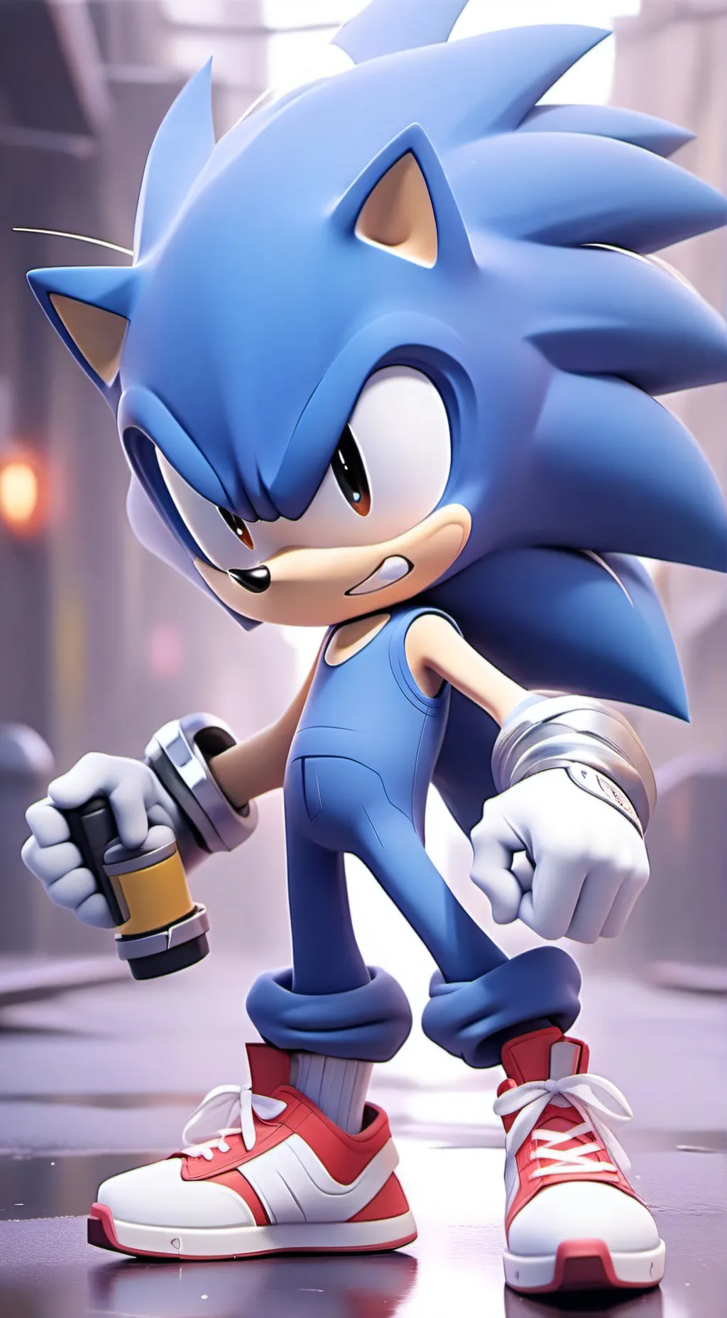 ai character: Sonic the hedgehog background