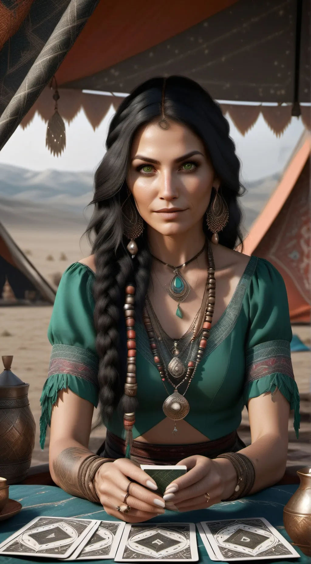 ai character: Madame Irma background