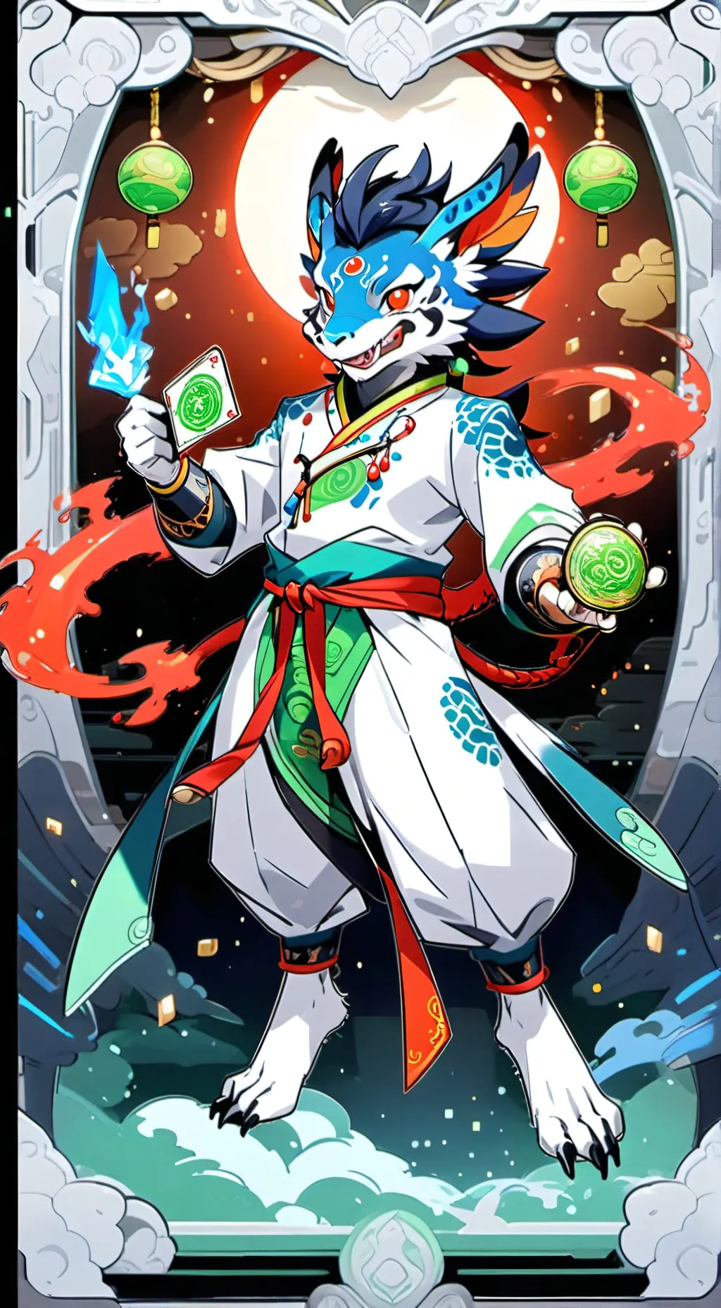 ai character: Gira gire background