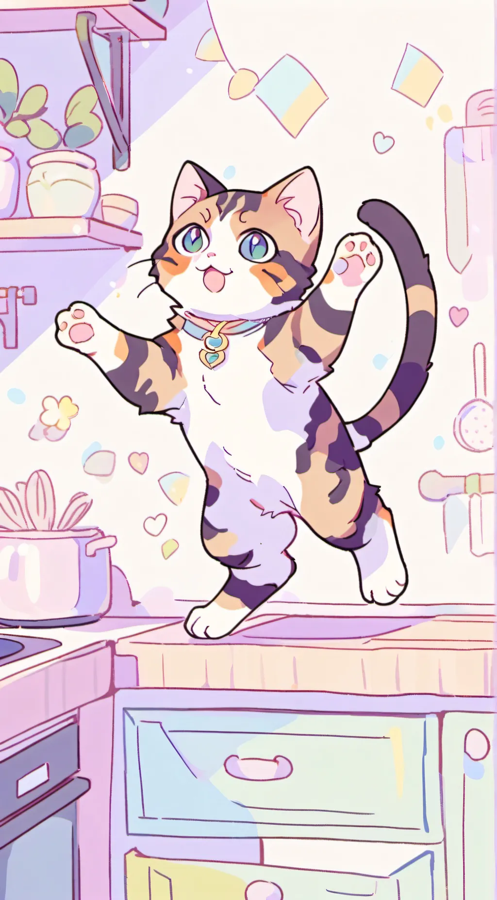 ai character: Random cat background