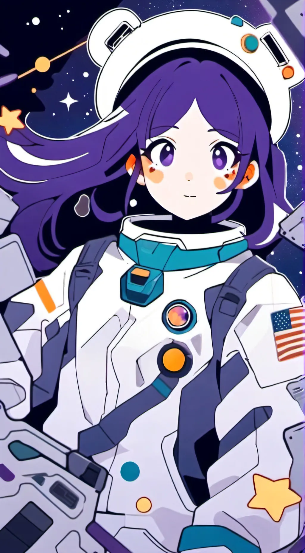ai character: Hoshi  background