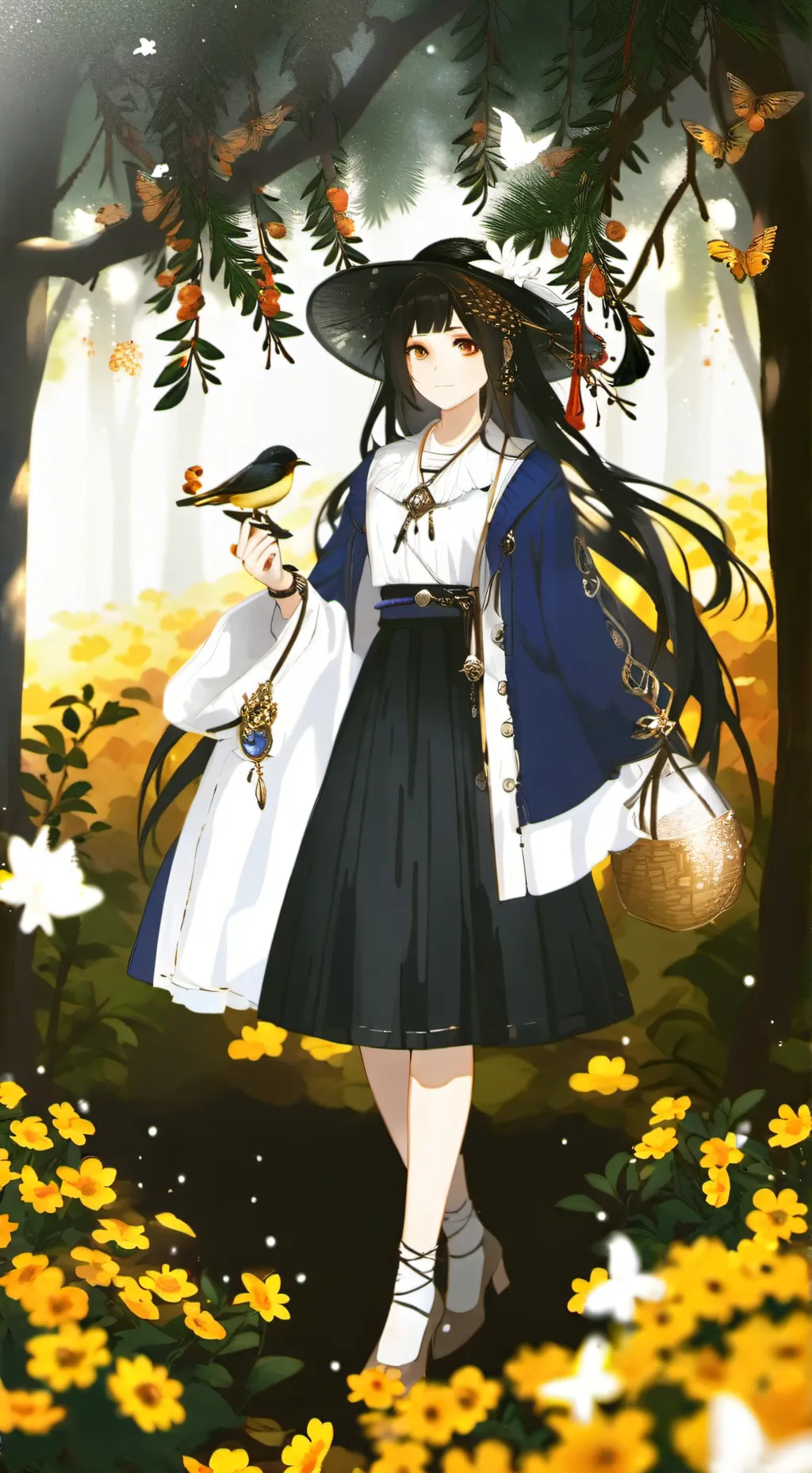 ai character: tanjiro and girls  background