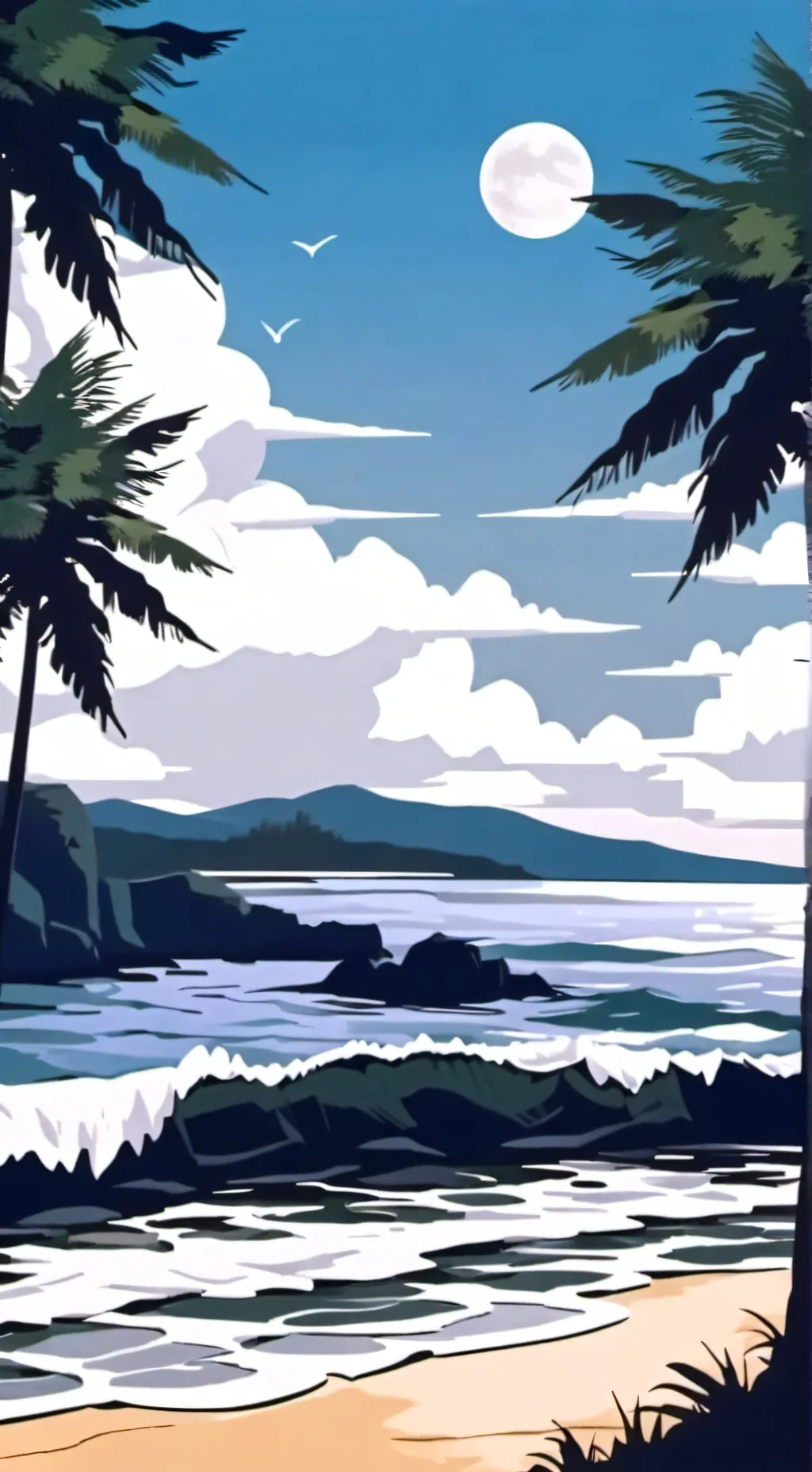 ai character: il mare background