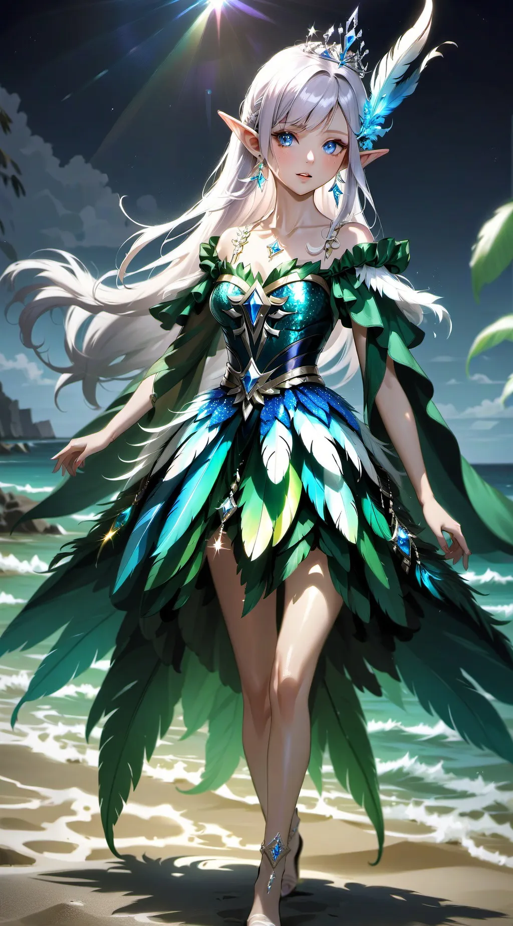 ai character: Rachelle Van York  background