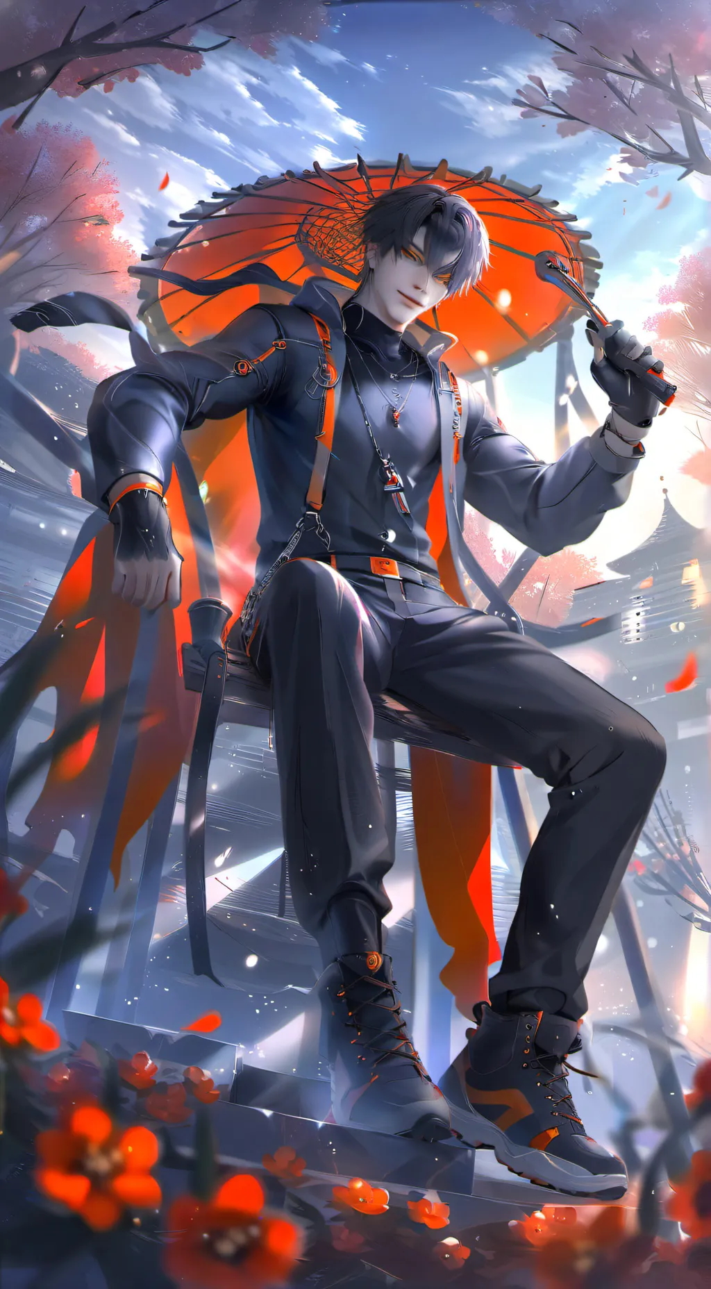 ai character: el es Liam  background