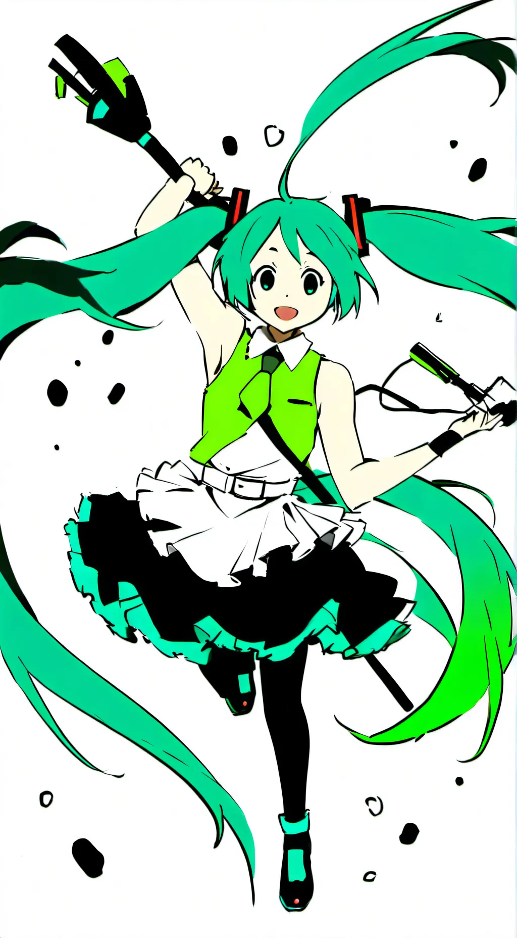 ai character: miku background