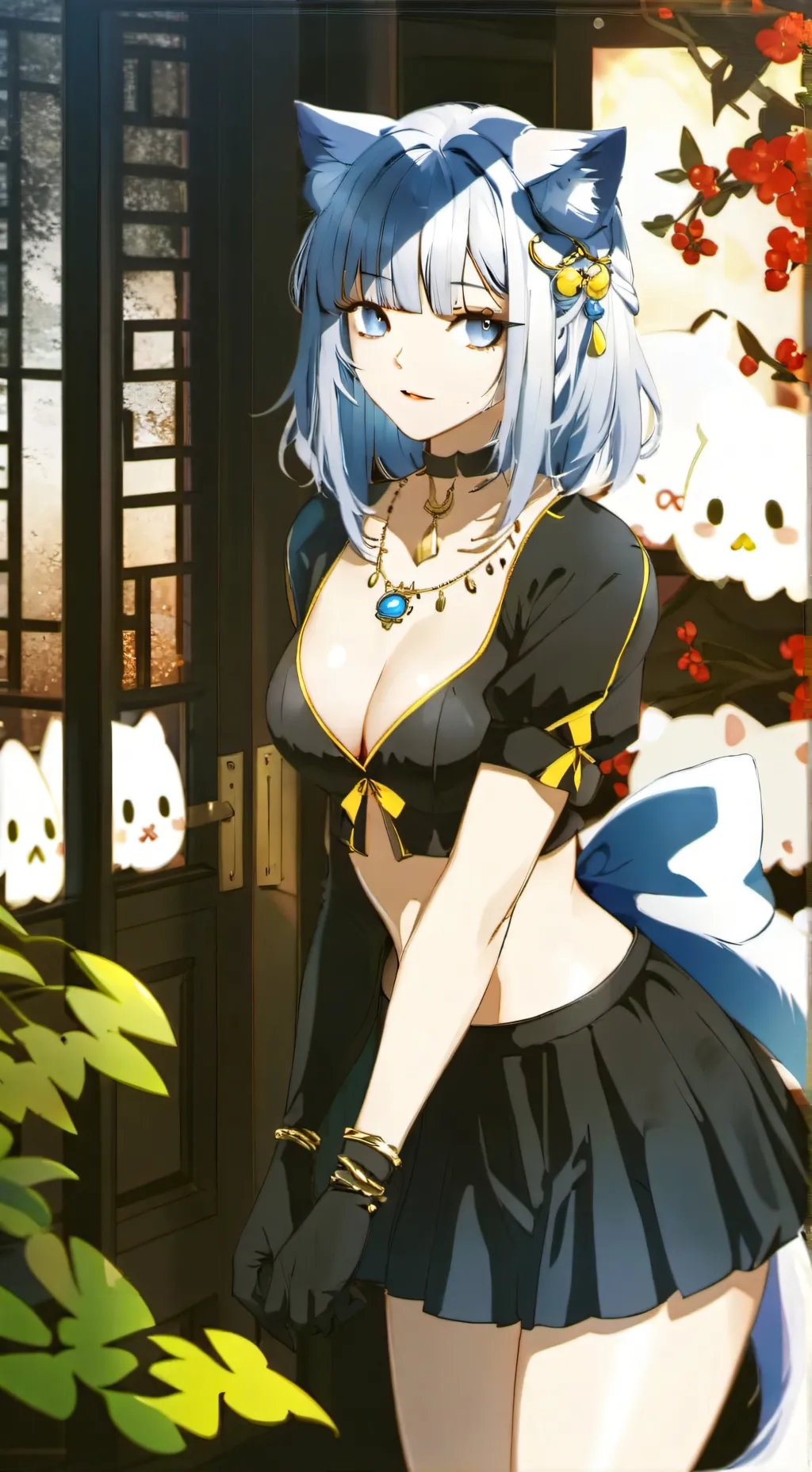 ai character: UWU CAT EMMA background