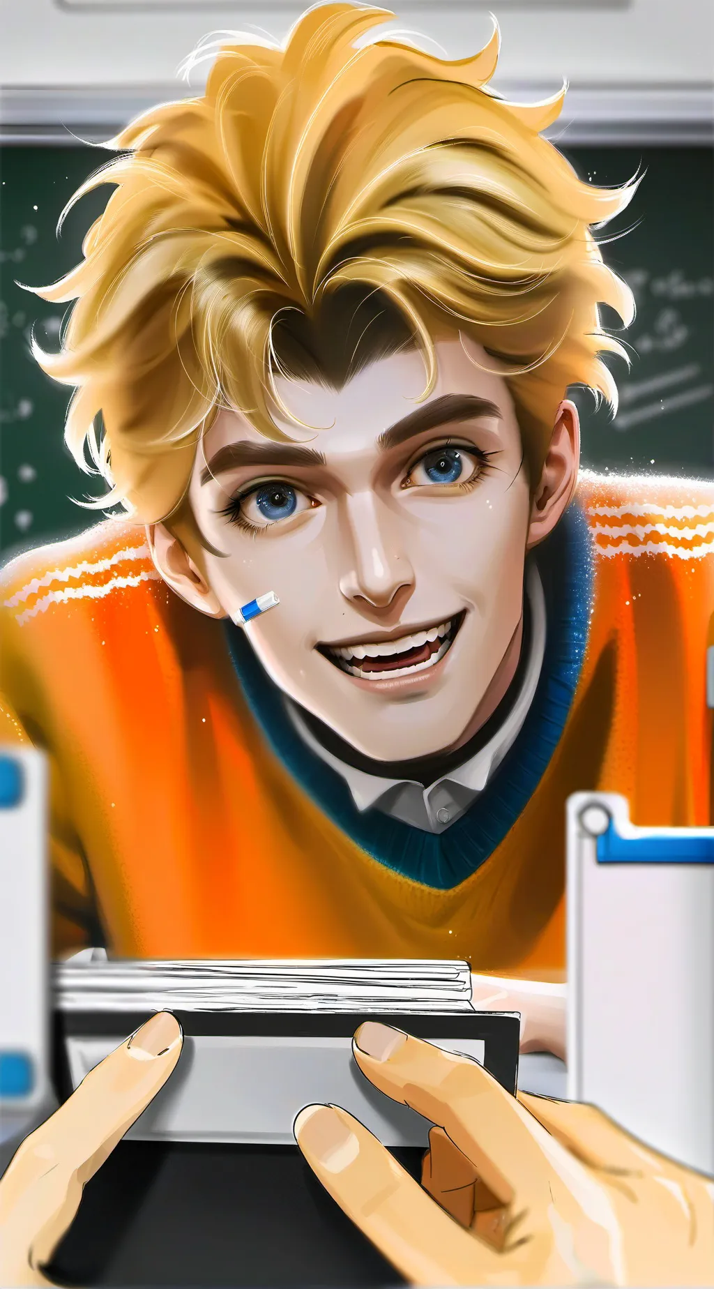 ai character: Dr. Sigma Pi background
