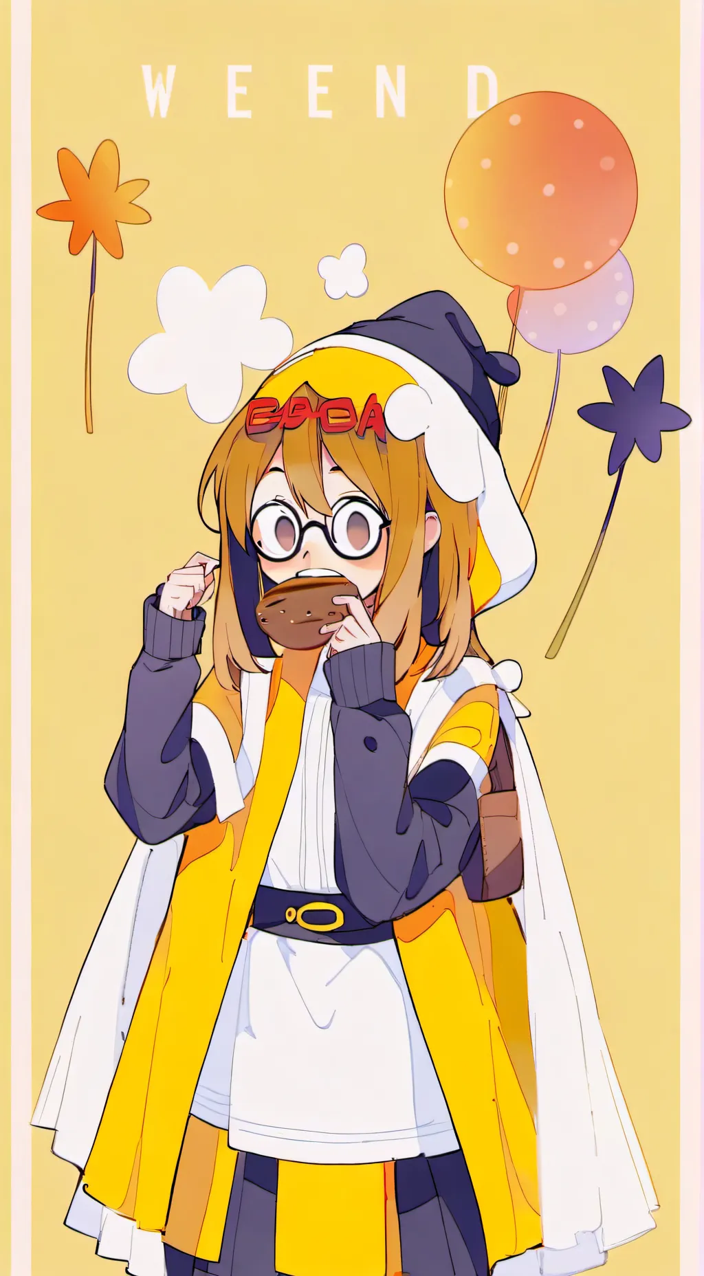 ai character: mooncake background