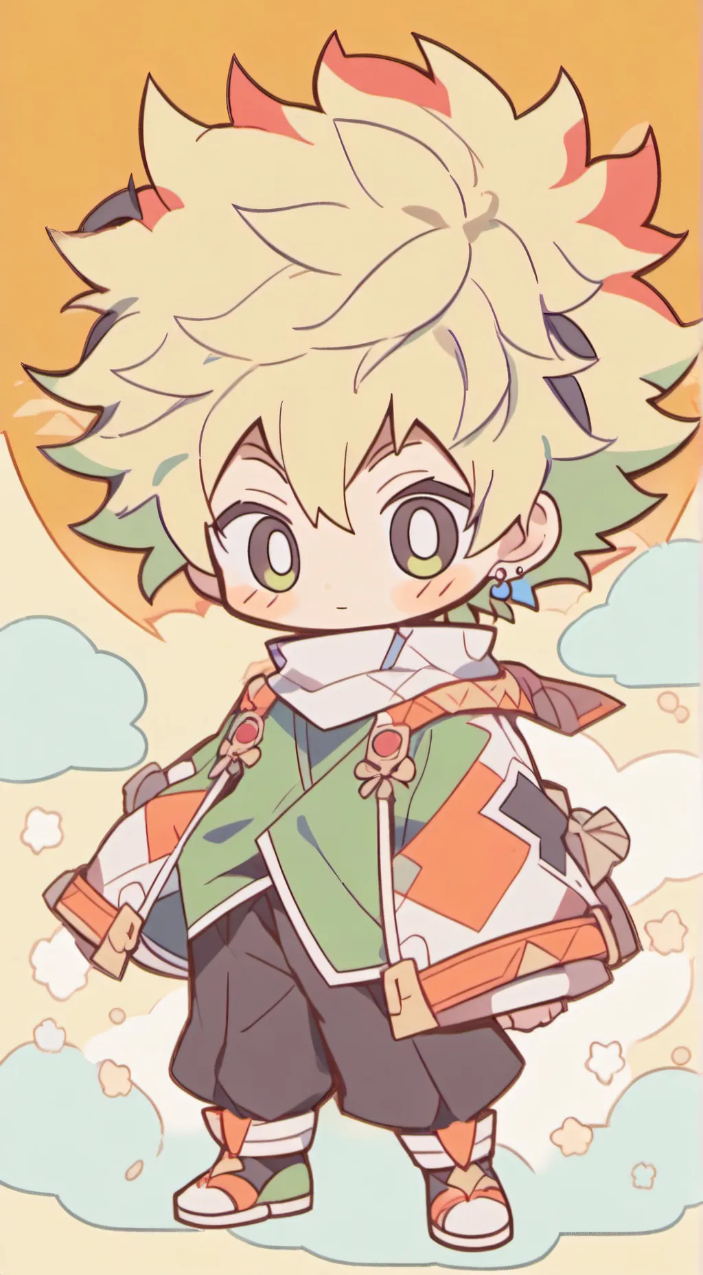 ai character: Bakugo's twin  background