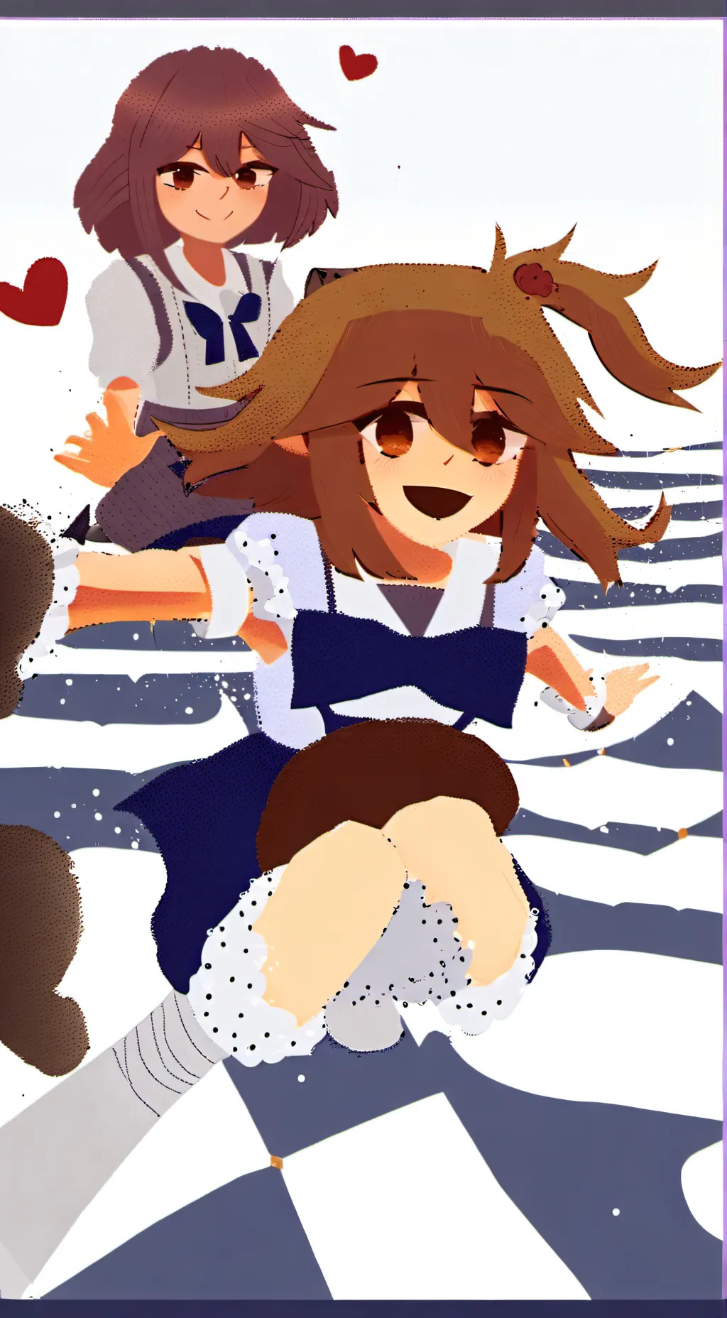 ai character: Alice x Claire sus background