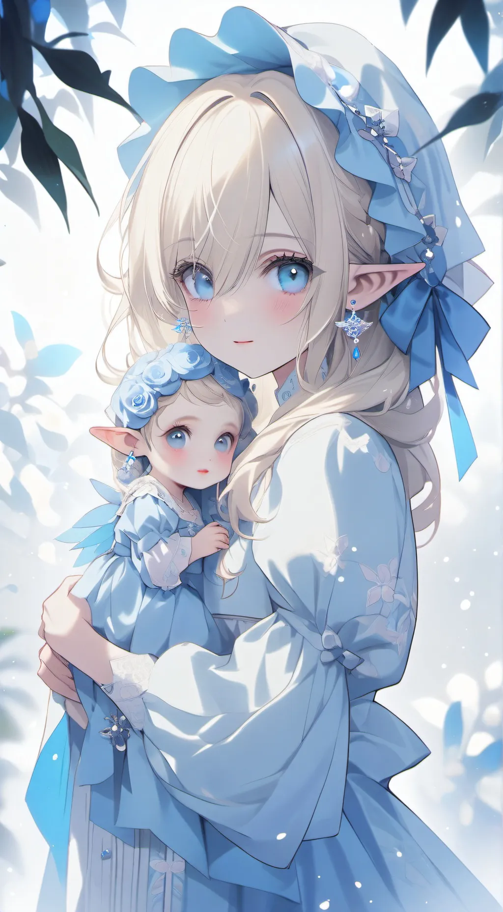 ai character: Eleanor y Sylvie  background
