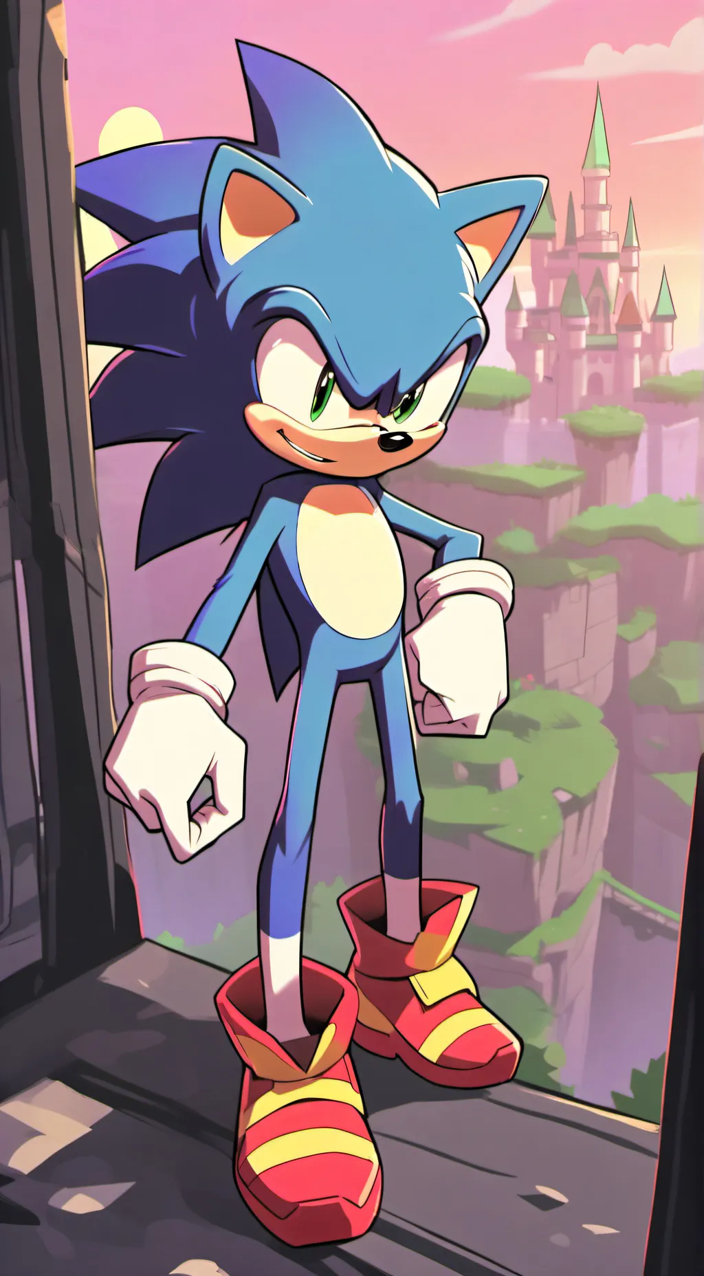 ai character: Sonic background