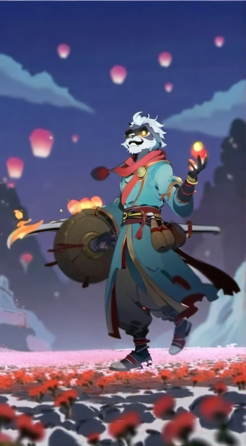 ai character: Catnap and dogday background