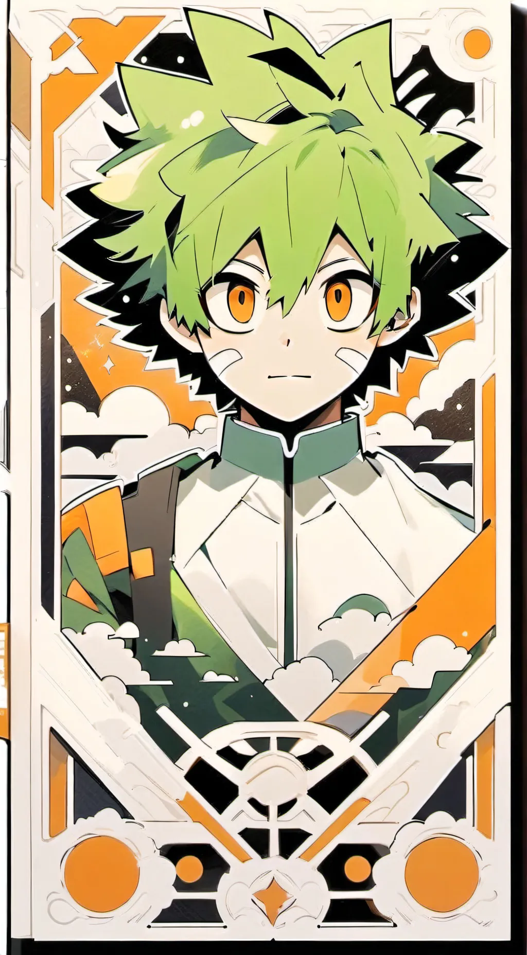 ai character: MHA( muere deku)  background