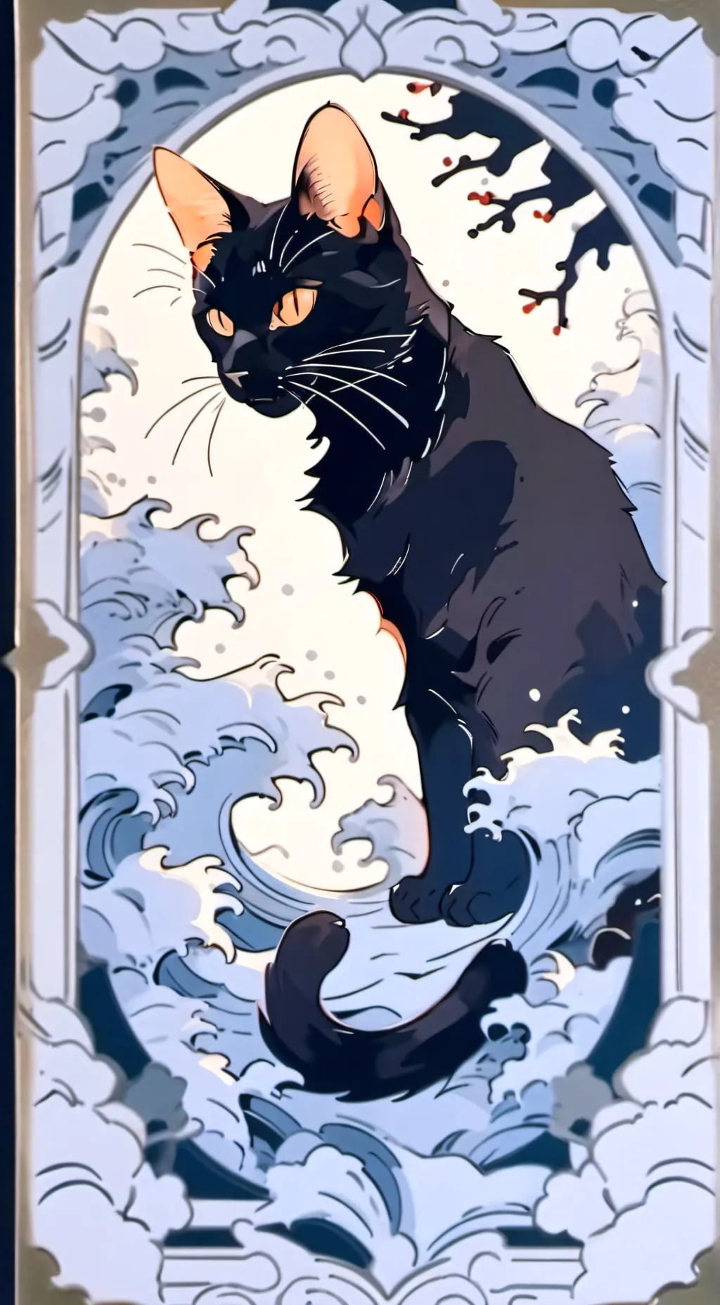 ai character: catttt background