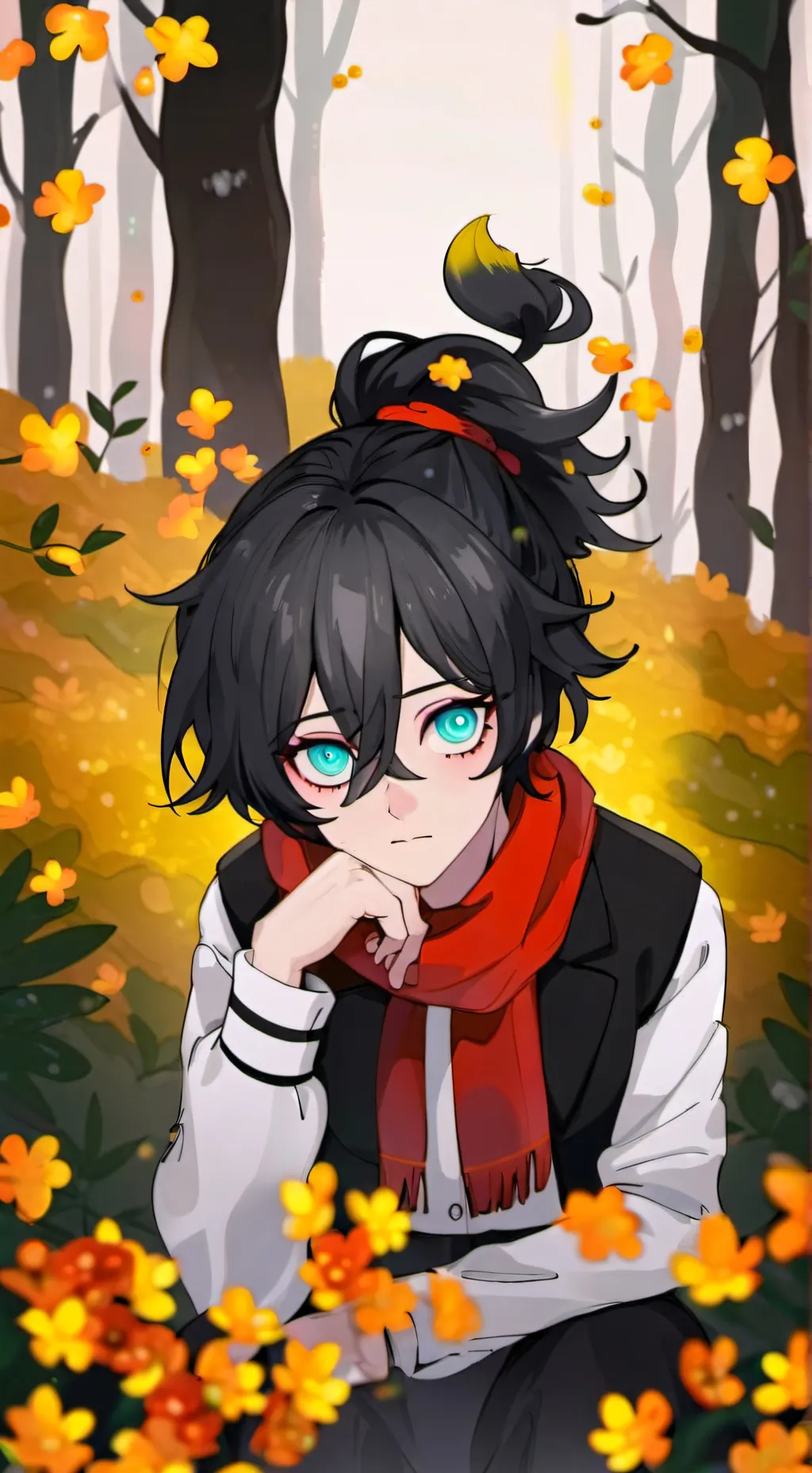 ai character: azul background
