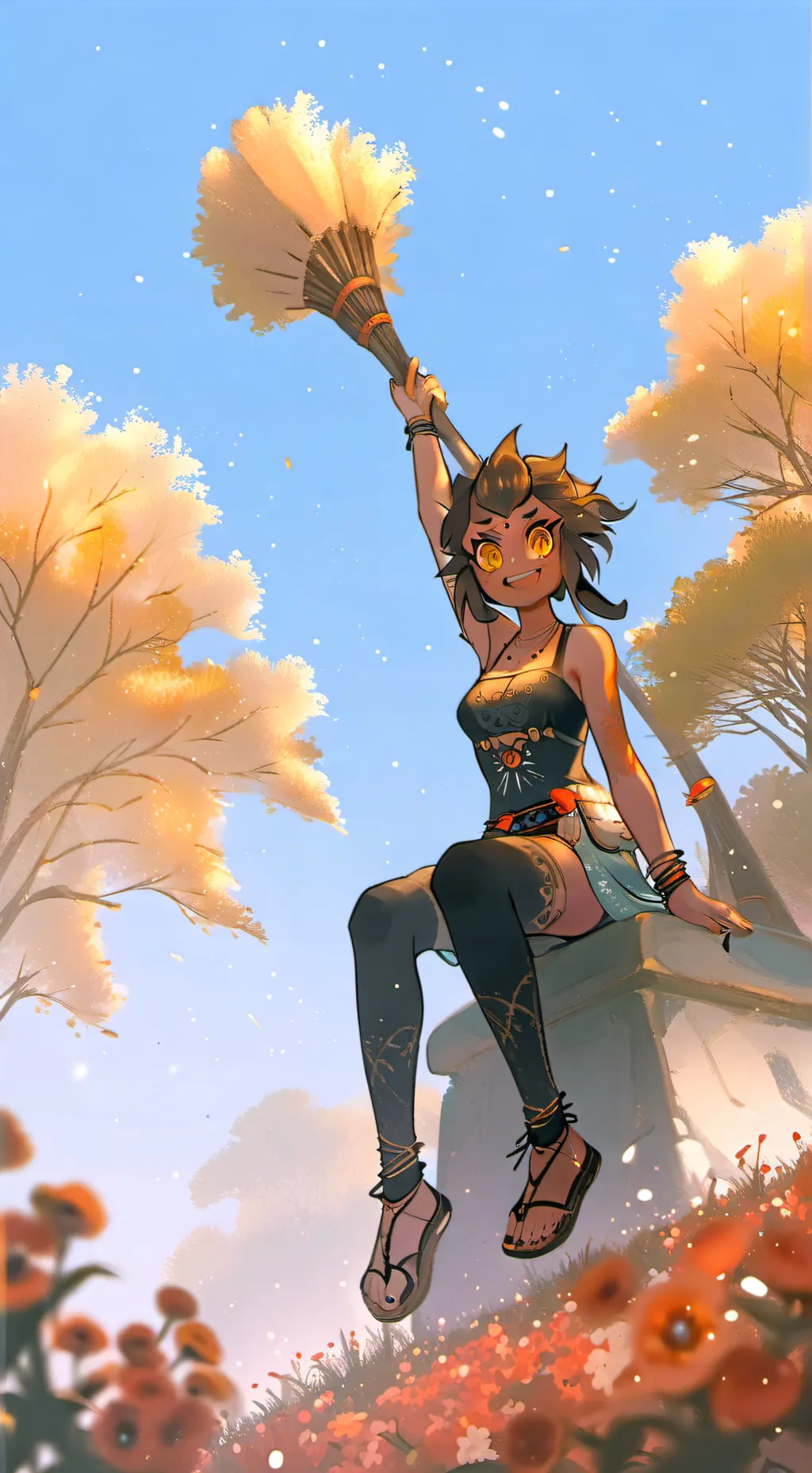 ai character: Marzi background