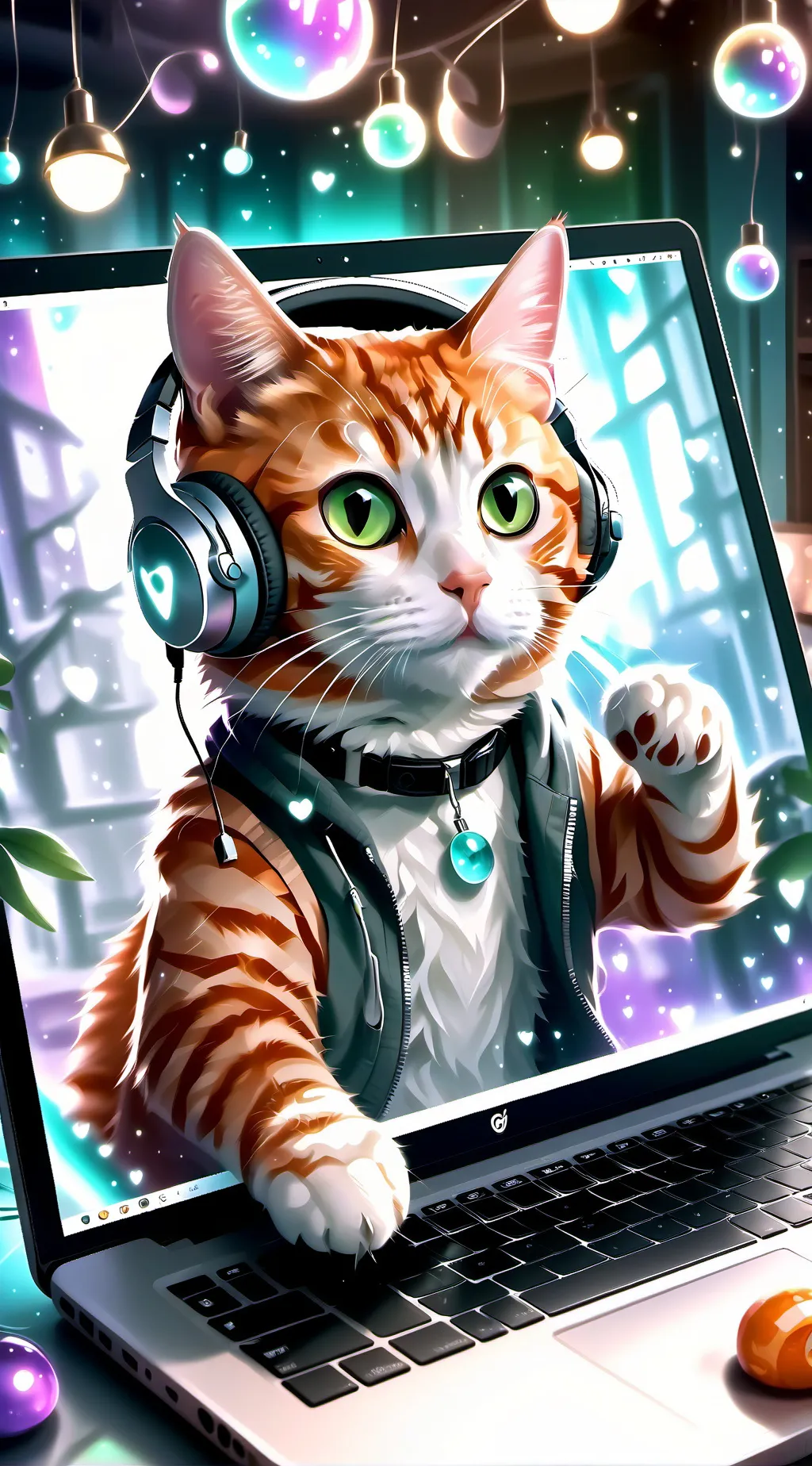 ai character: Hashtag background